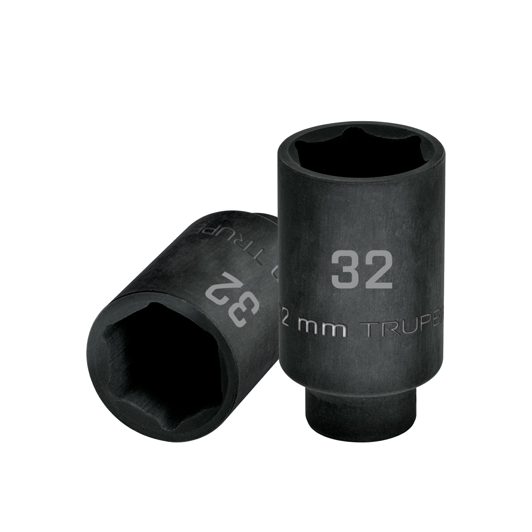 Dado largo impacto de 32 mm, 6 puntas, cuadro 1/2", TRUPER