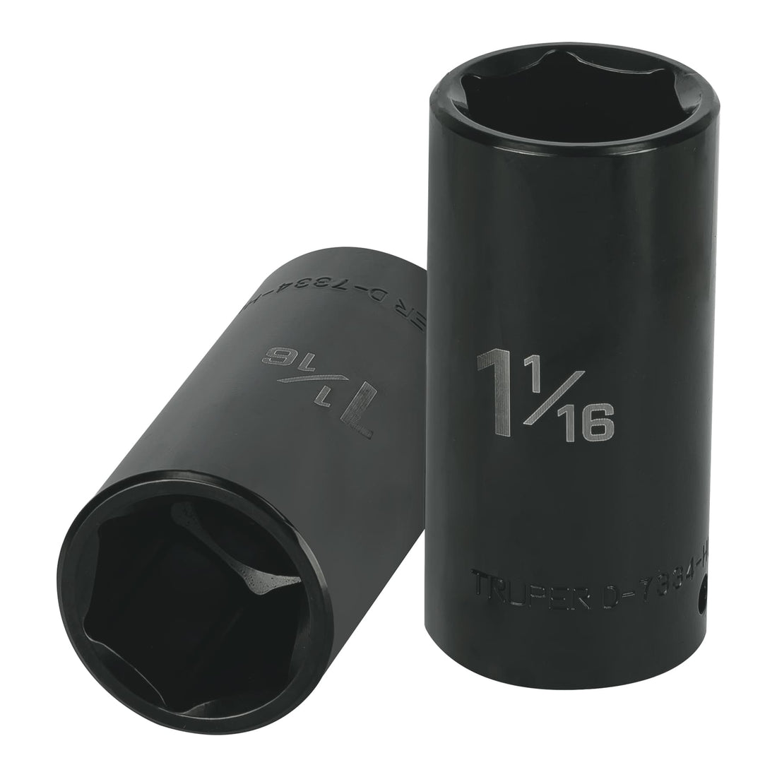 Dado largo impacto de 1-1/16", 6 puntas, cuadro 1/2",Truper