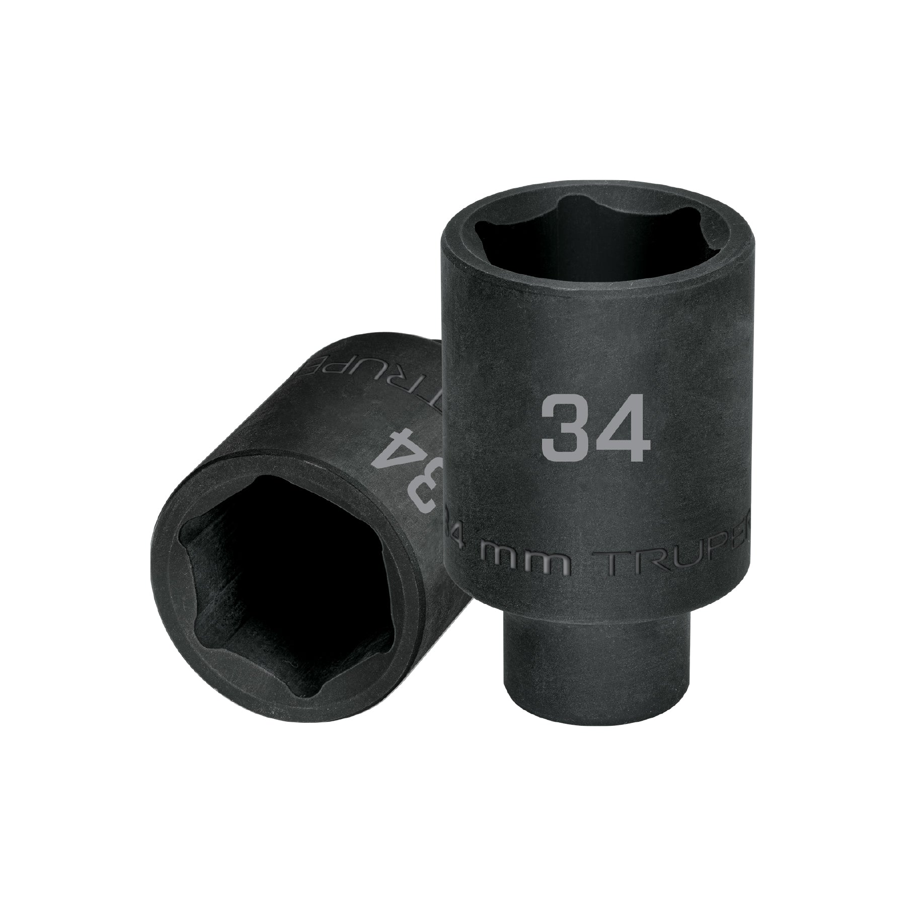 Dado largo impacto de 34 mm, 6 puntas, cuadro 1/2", TRUPER