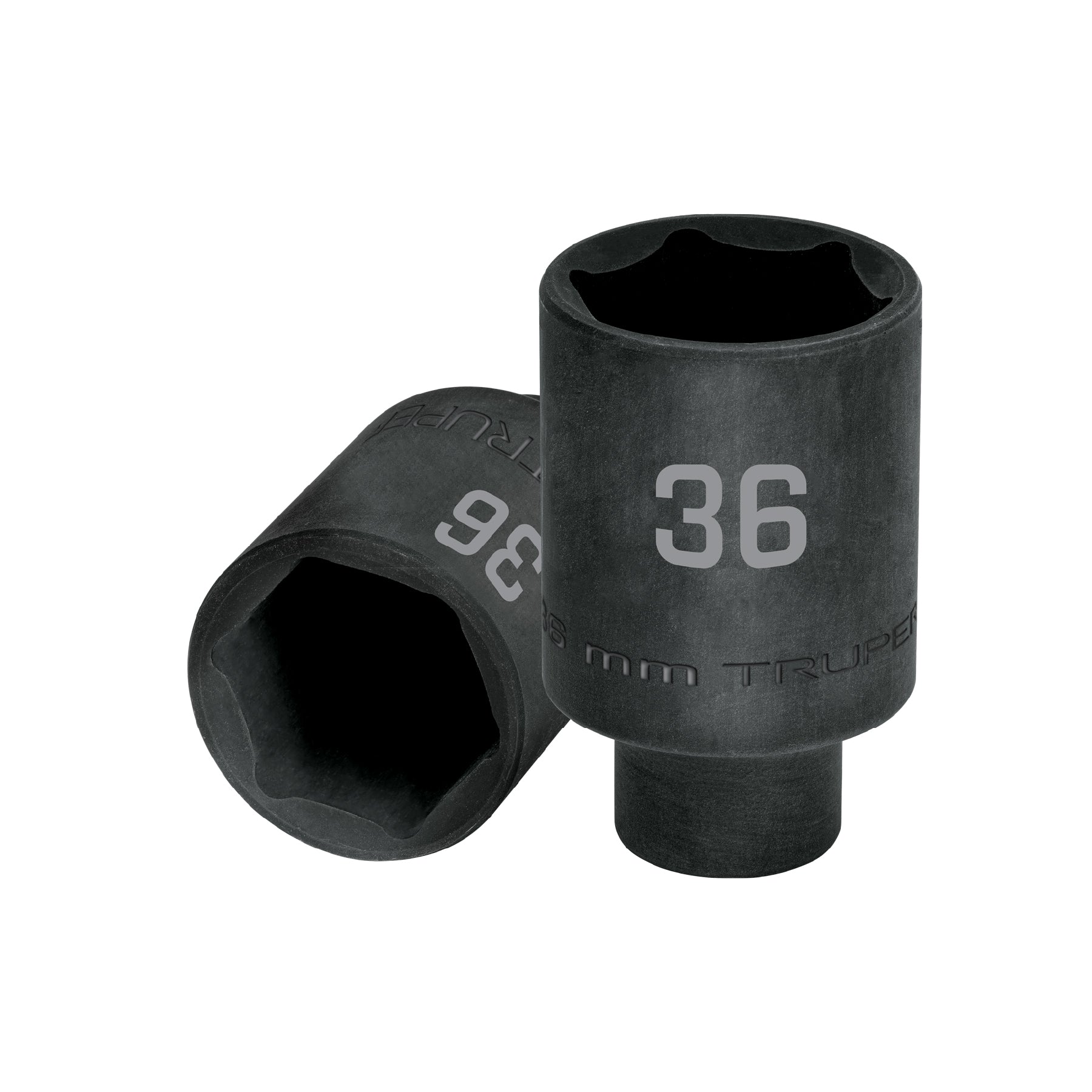 Dado largo impacto de 36 mm, 6 puntas, cuadro 1/2", TRUPER