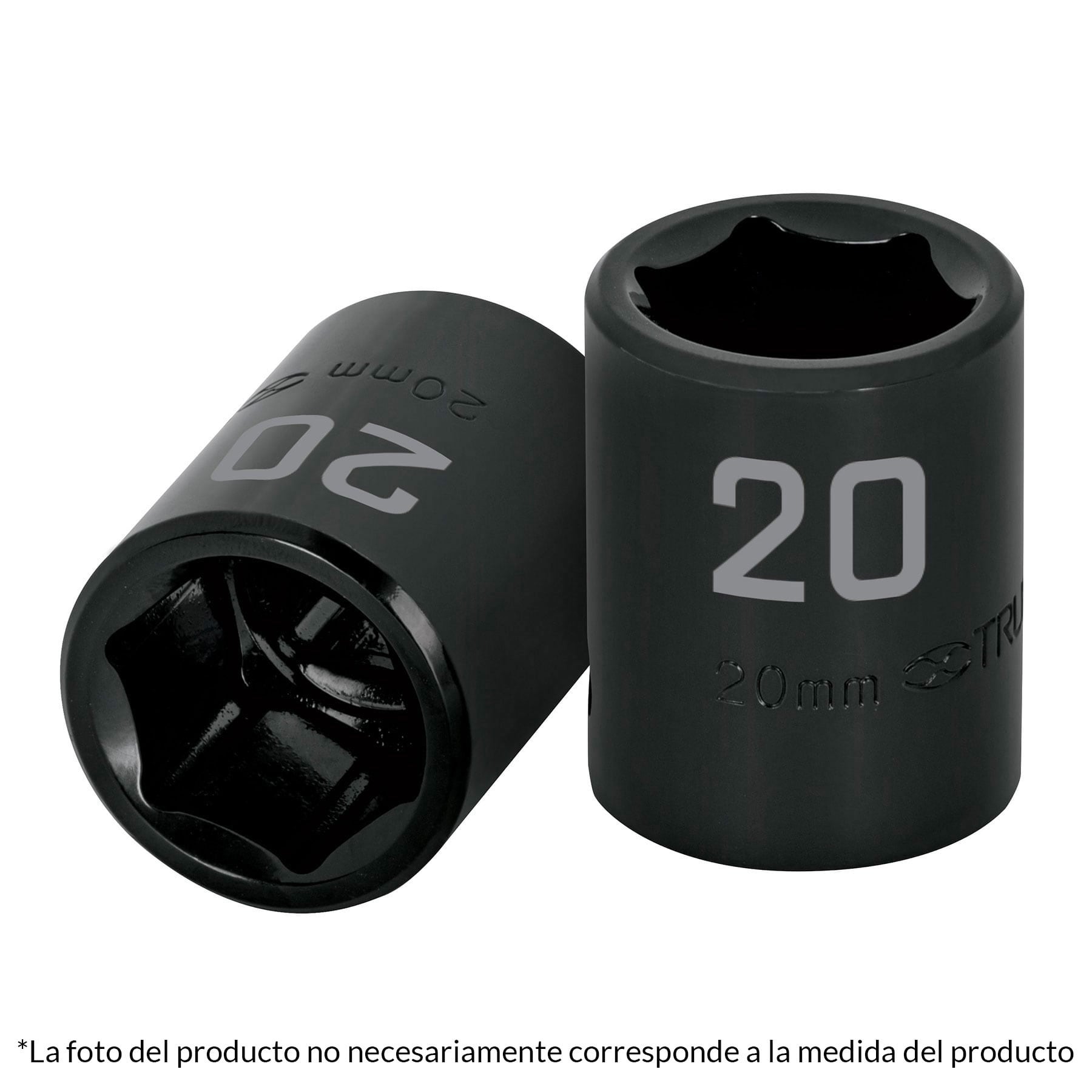 Dado cuadro 1/2" de impacto 6 puntas de 10 mm, TRUPER