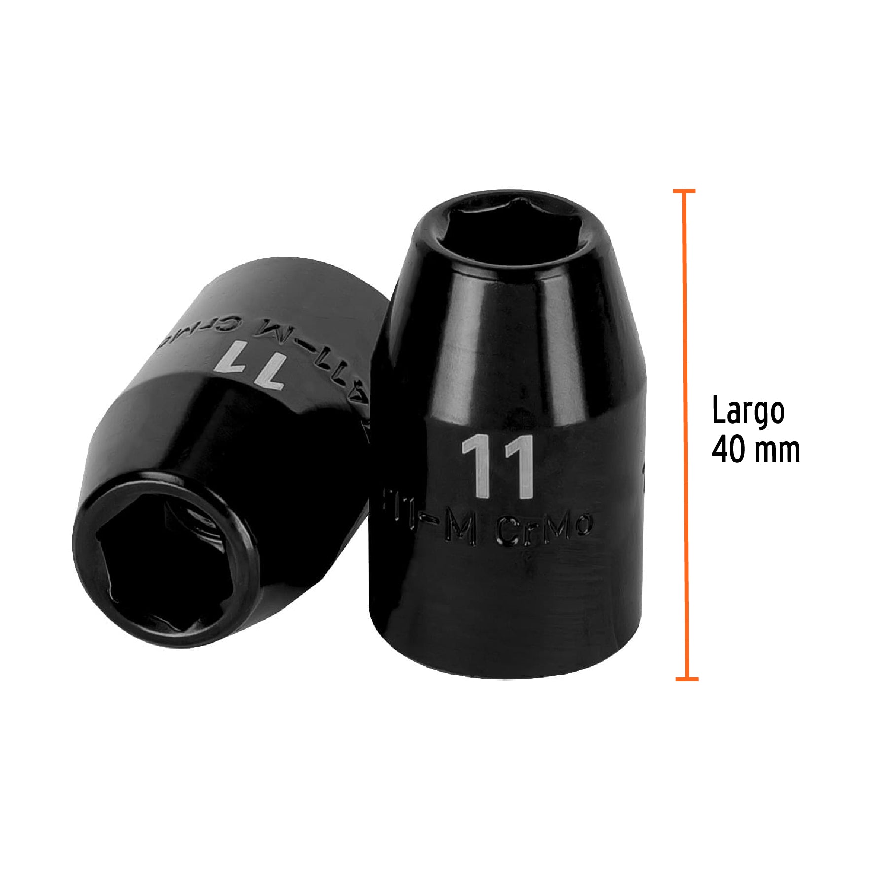 Dado cuadro 1/2" de impacto 6 puntas de 11 mm, TRUPER