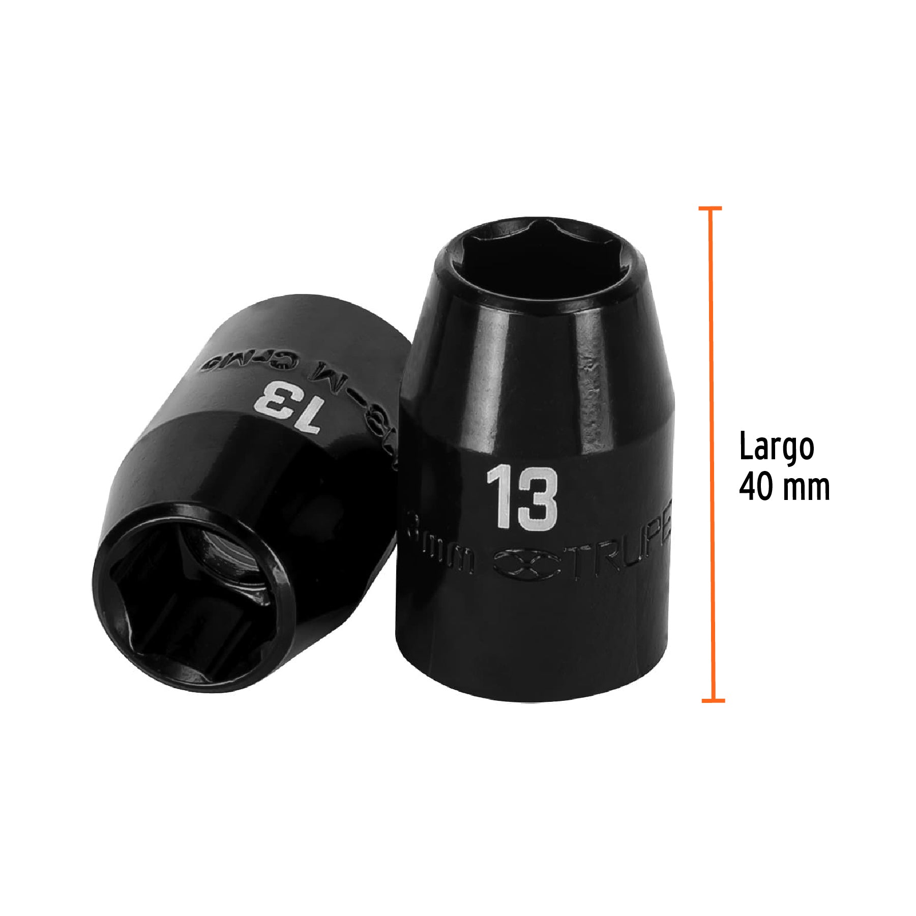 Dado cuadro 1/2" de impacto 6 puntas de 13 mm, TRUPER