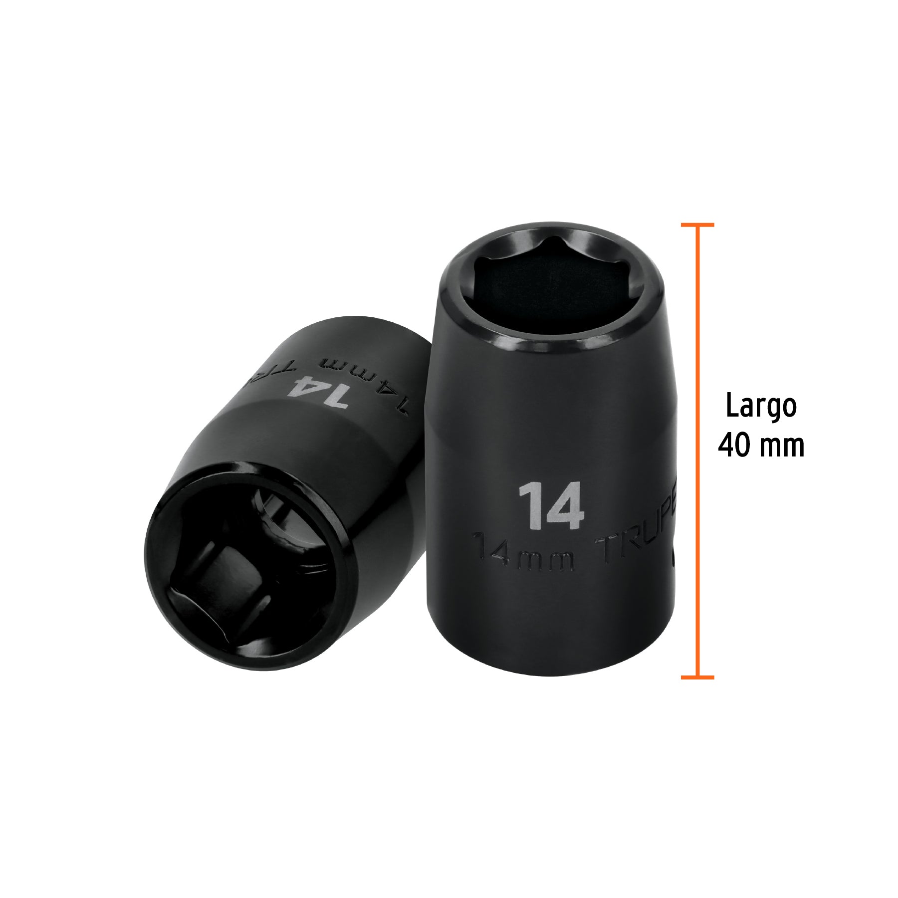 Dado cuadro 1/2" de impacto 6 puntas de 14 mm, TRUPER