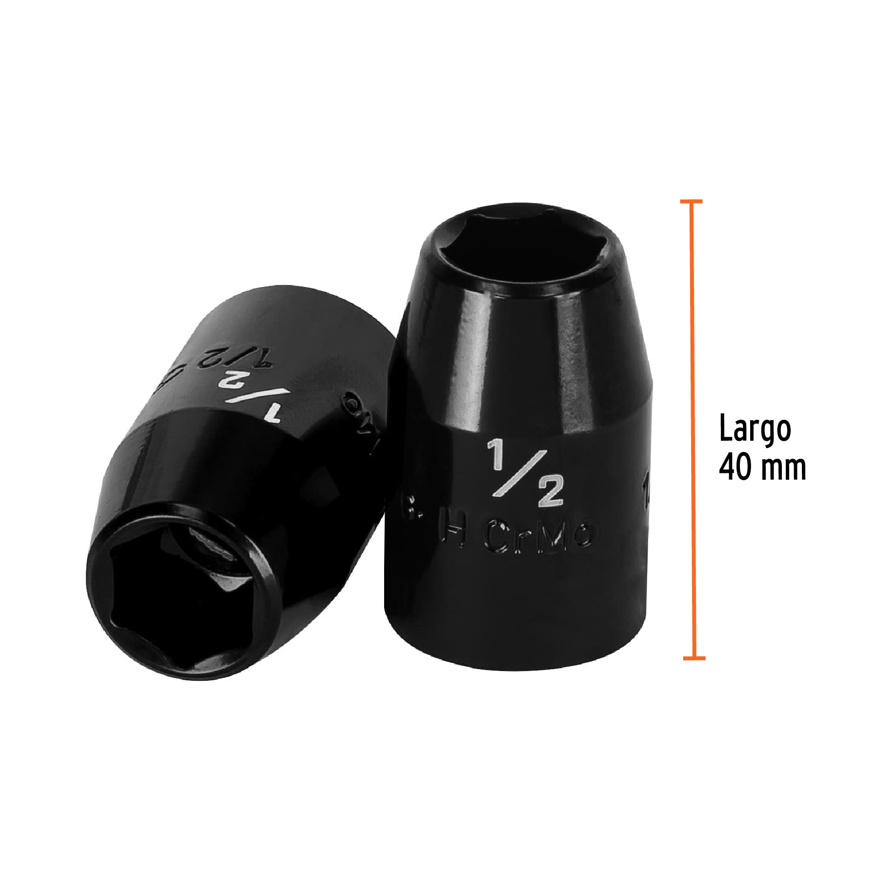 Dado de impacto de 1/2", 6 puntas, cuadro 1/2", TRUPER