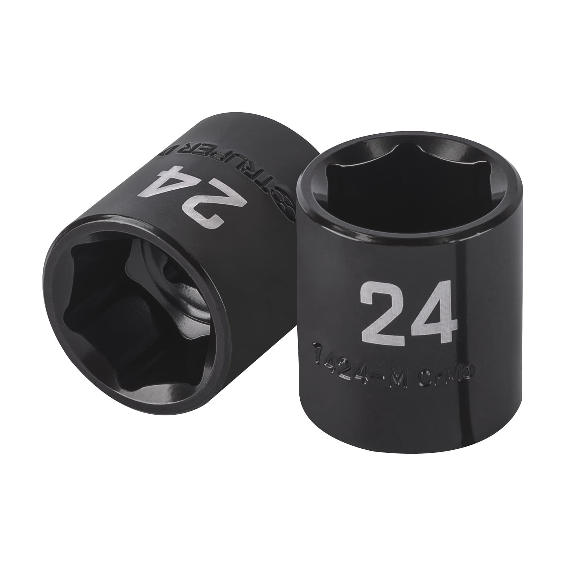 Dado de impacto de 24 mm, 6 puntas, cuadro 1/2", TRUPER