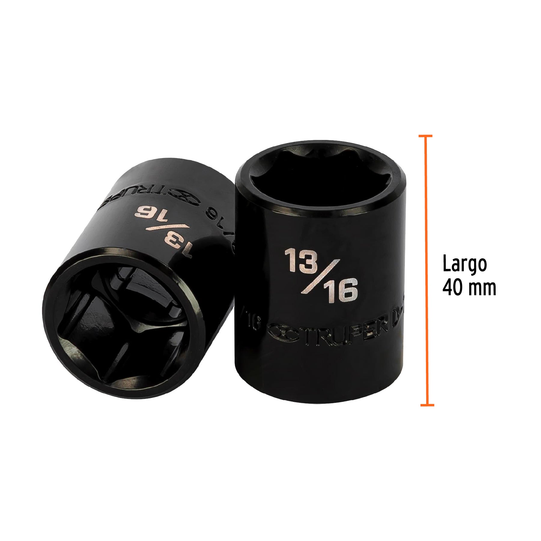 Dado de impacto de 13/16", 6 puntas, cuadro 1/2", TRUPER