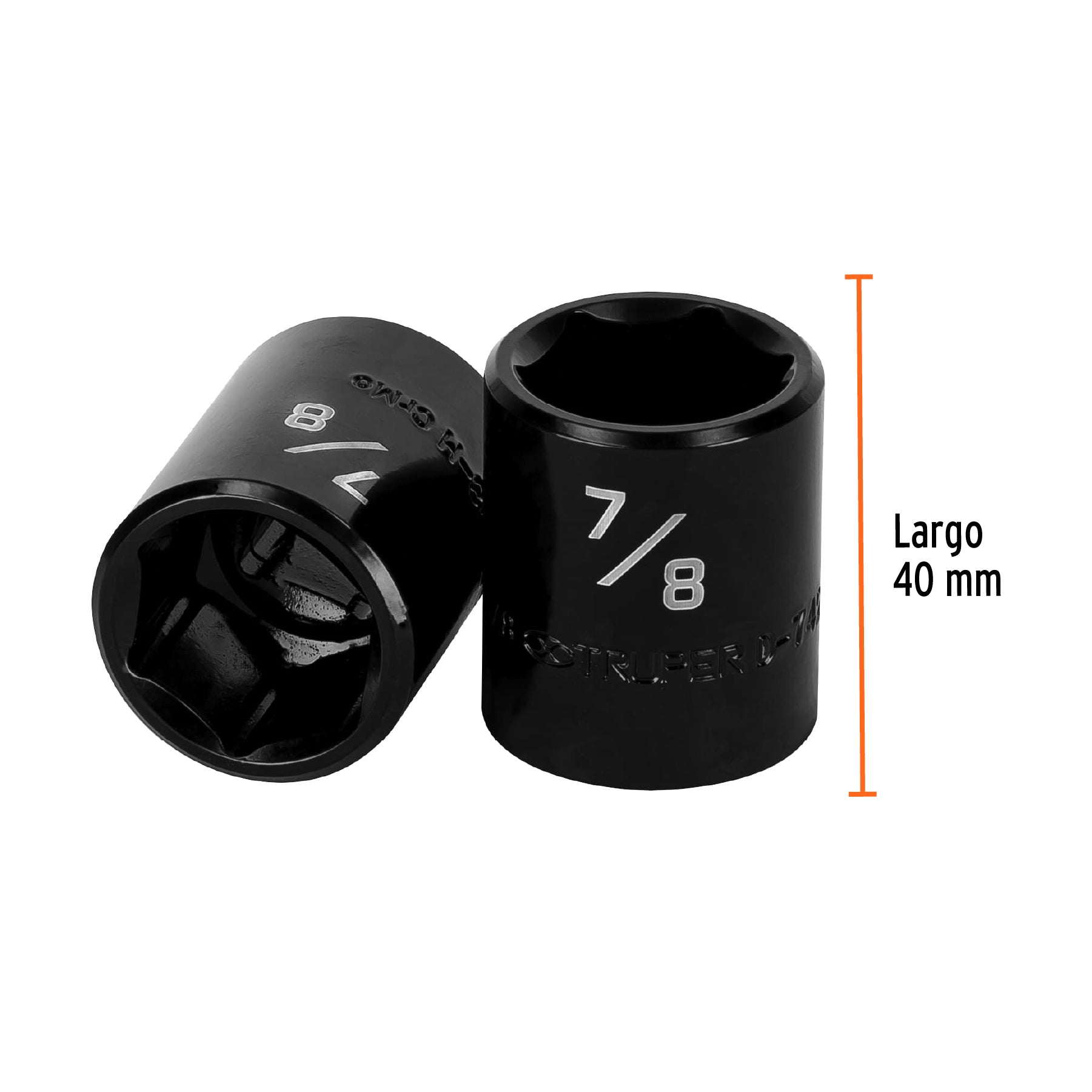 Dado de impacto de 7/8", 6 puntas, cuadro 1/2", TRUPER