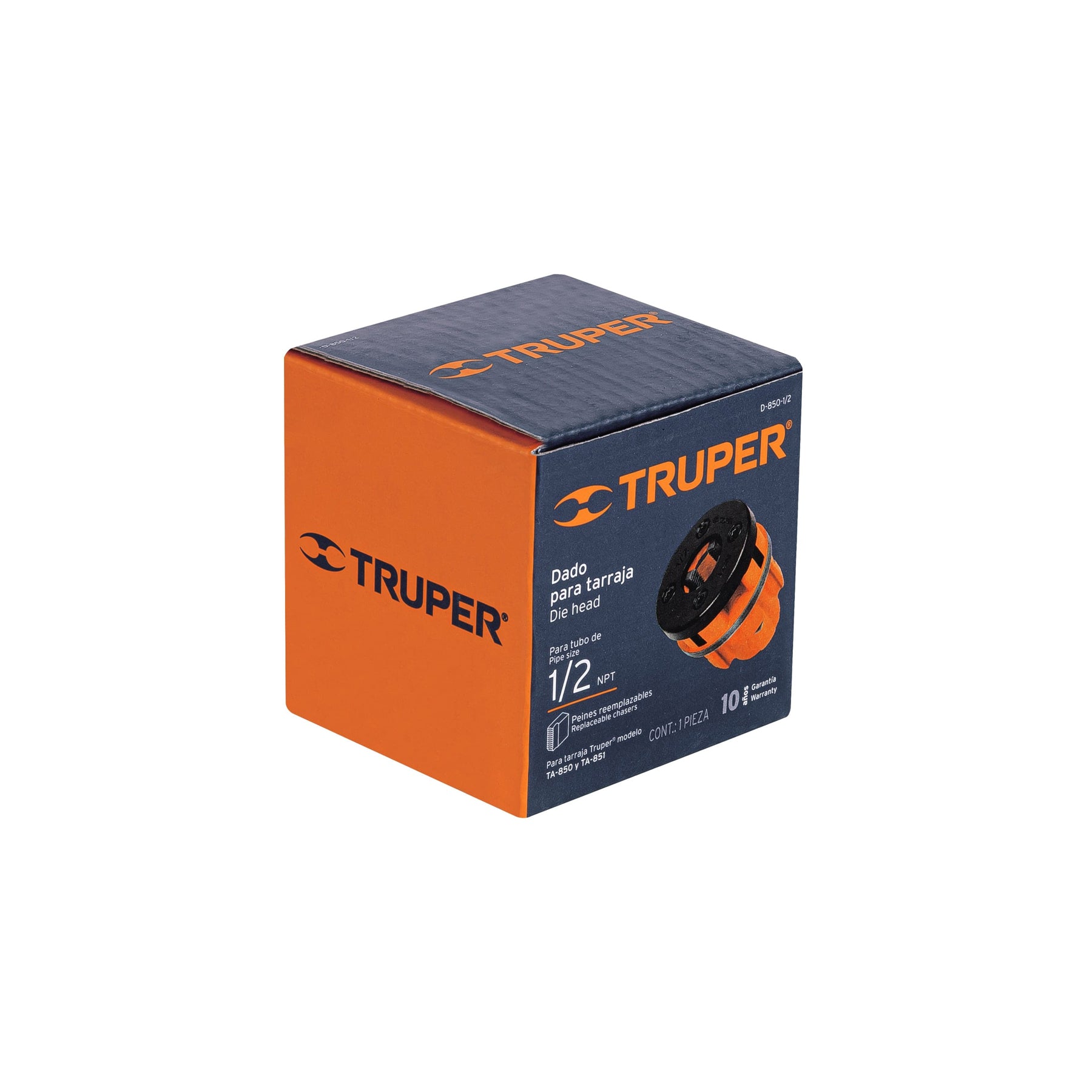 Dado 1/2" para tarrajas TA-850 y TA-851, TRUPER