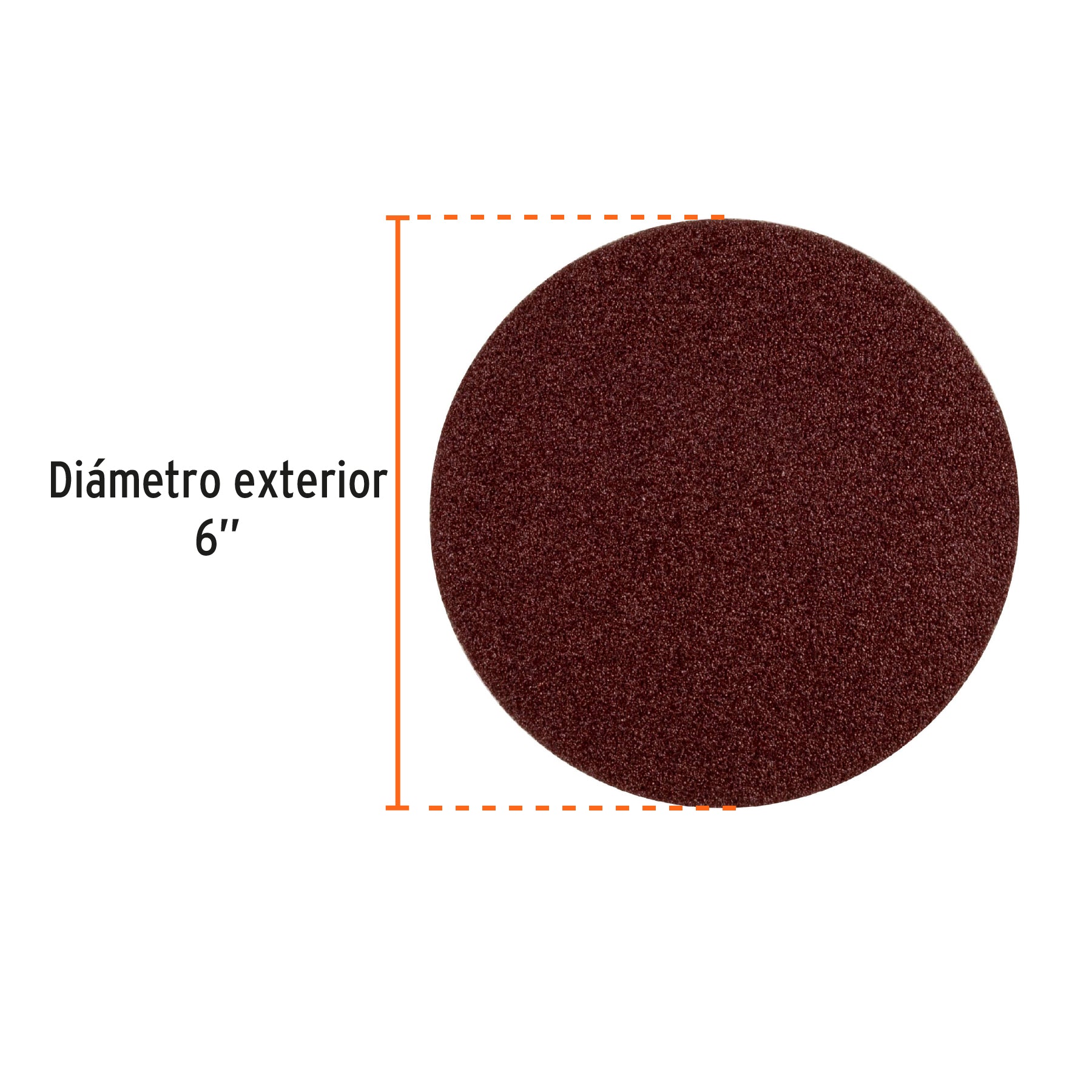 Paquete con 3 discos de lija 6" grano 120, para PUL-4X6T
