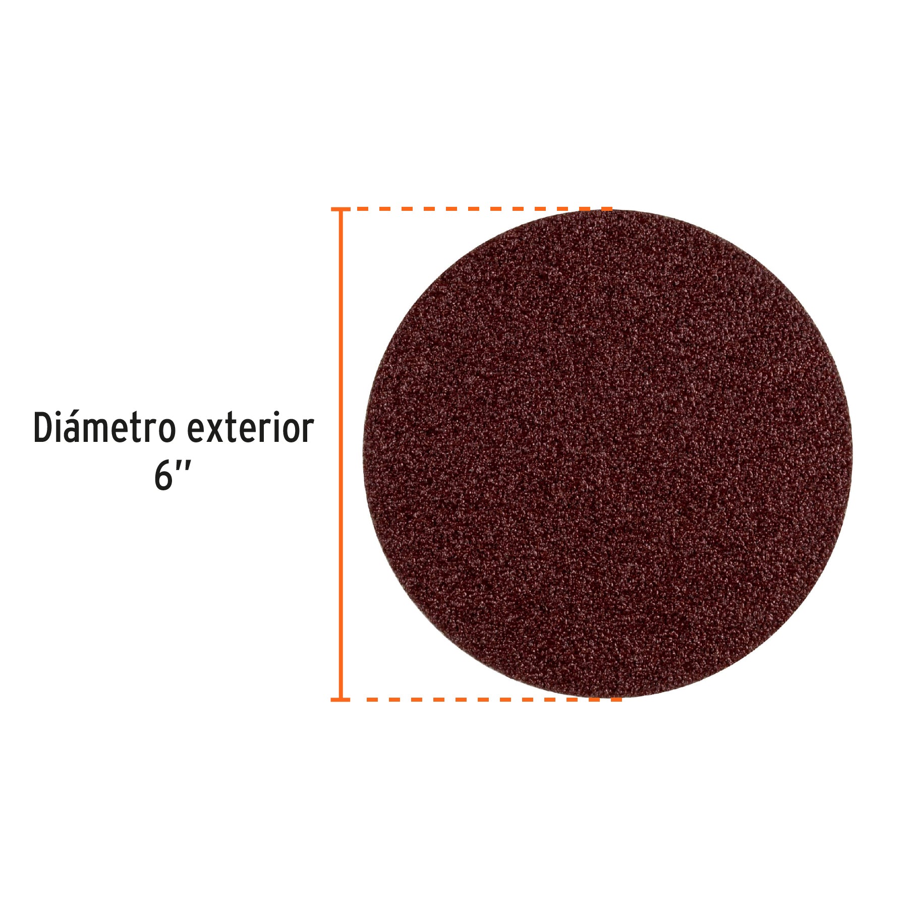 Paquete con 3 discos de lija 6" grano 40, para PUL-4X6T