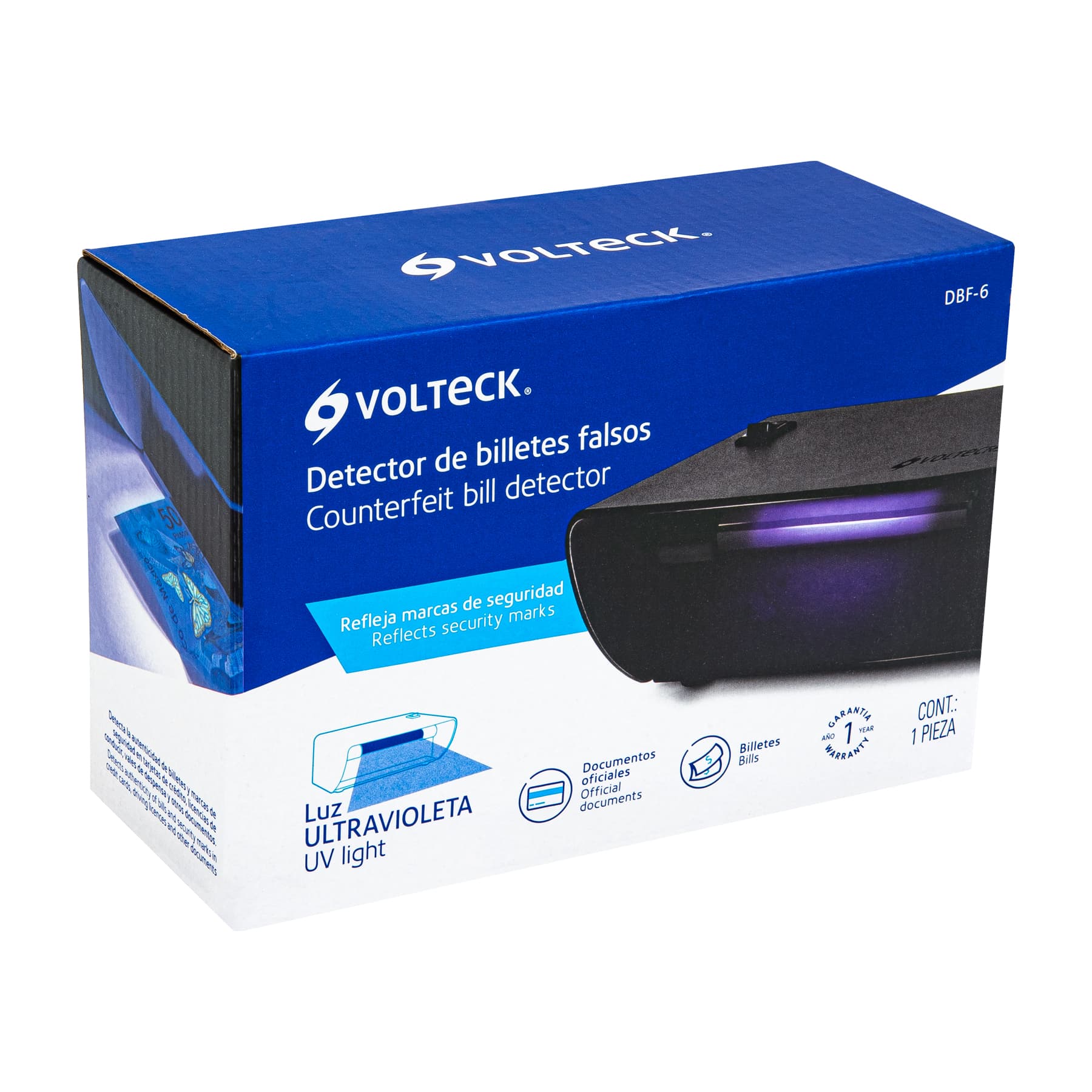 Detector de billetes falsos, VOLTECK