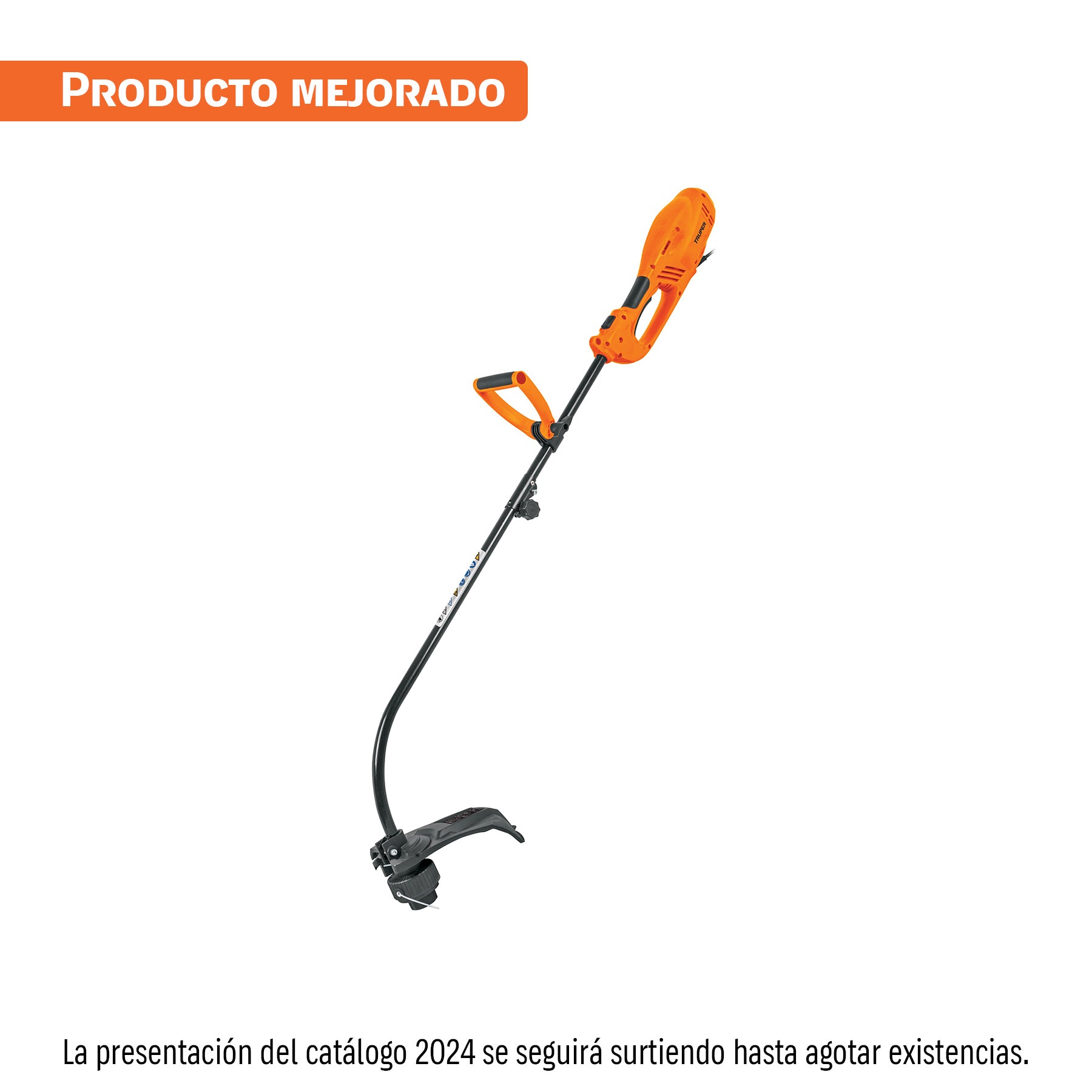 Desbrozadora eléctrica 1000 W mango "D", 14" corte, TRUPER