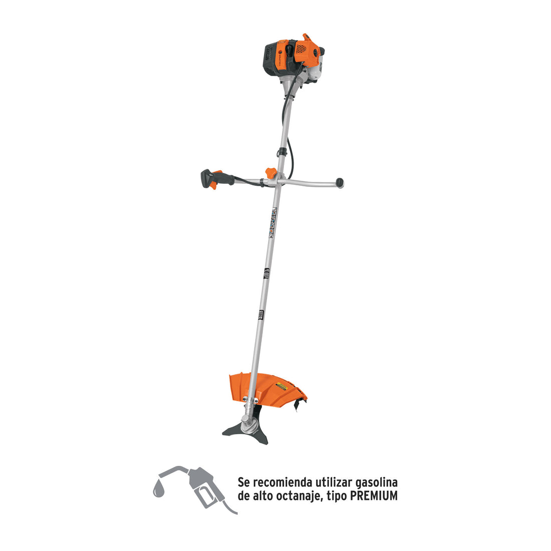 Desmalezadora a gasolina 43 cc mango "bici", 18" corte