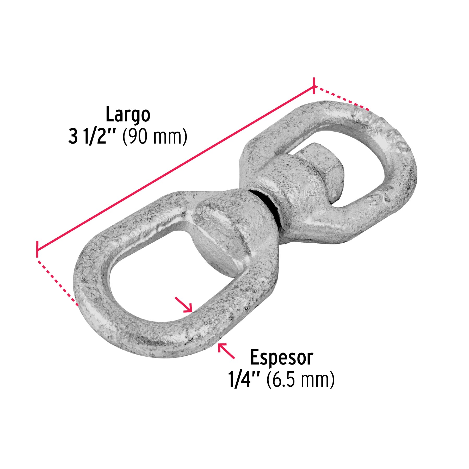 Destorcedor forjado de 1/4", FIERO