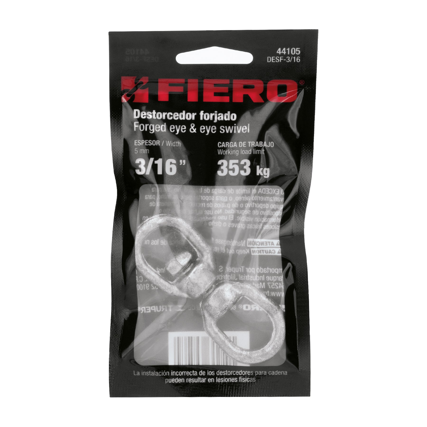 Destorcedor forjado de 3/16", FIERO