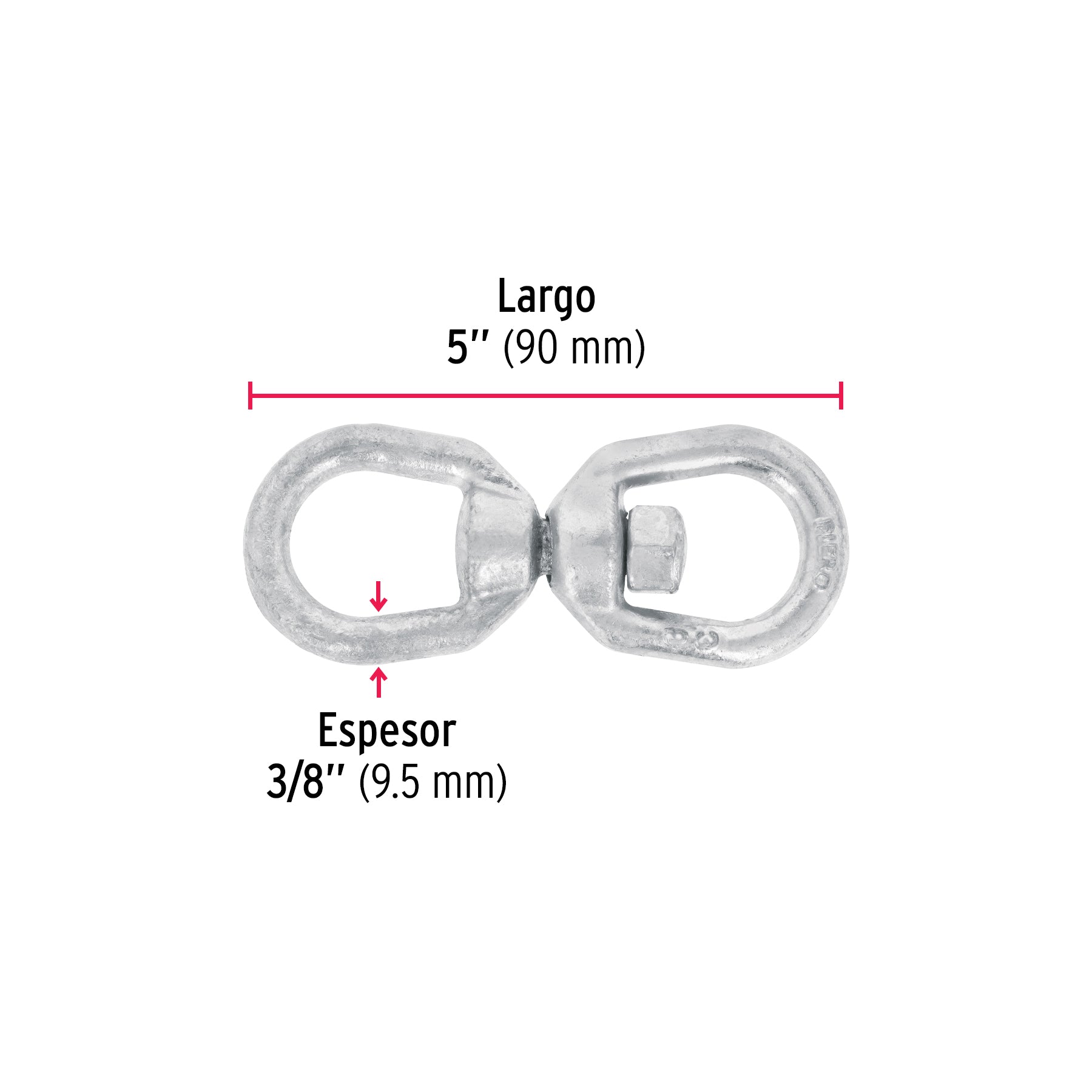 Destorcedor forjado de 3/8", FIERO