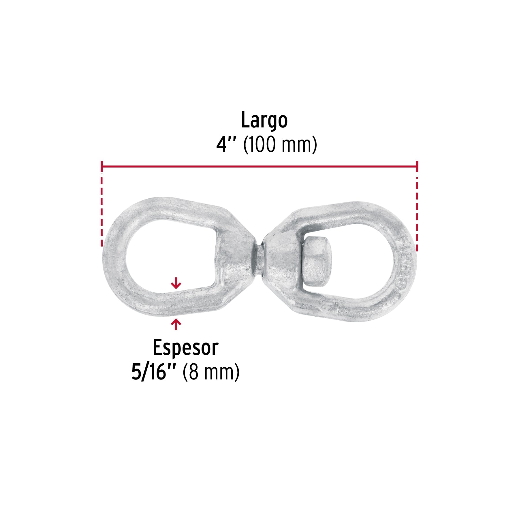Destorcedor forjado de 5/16", FIERO
