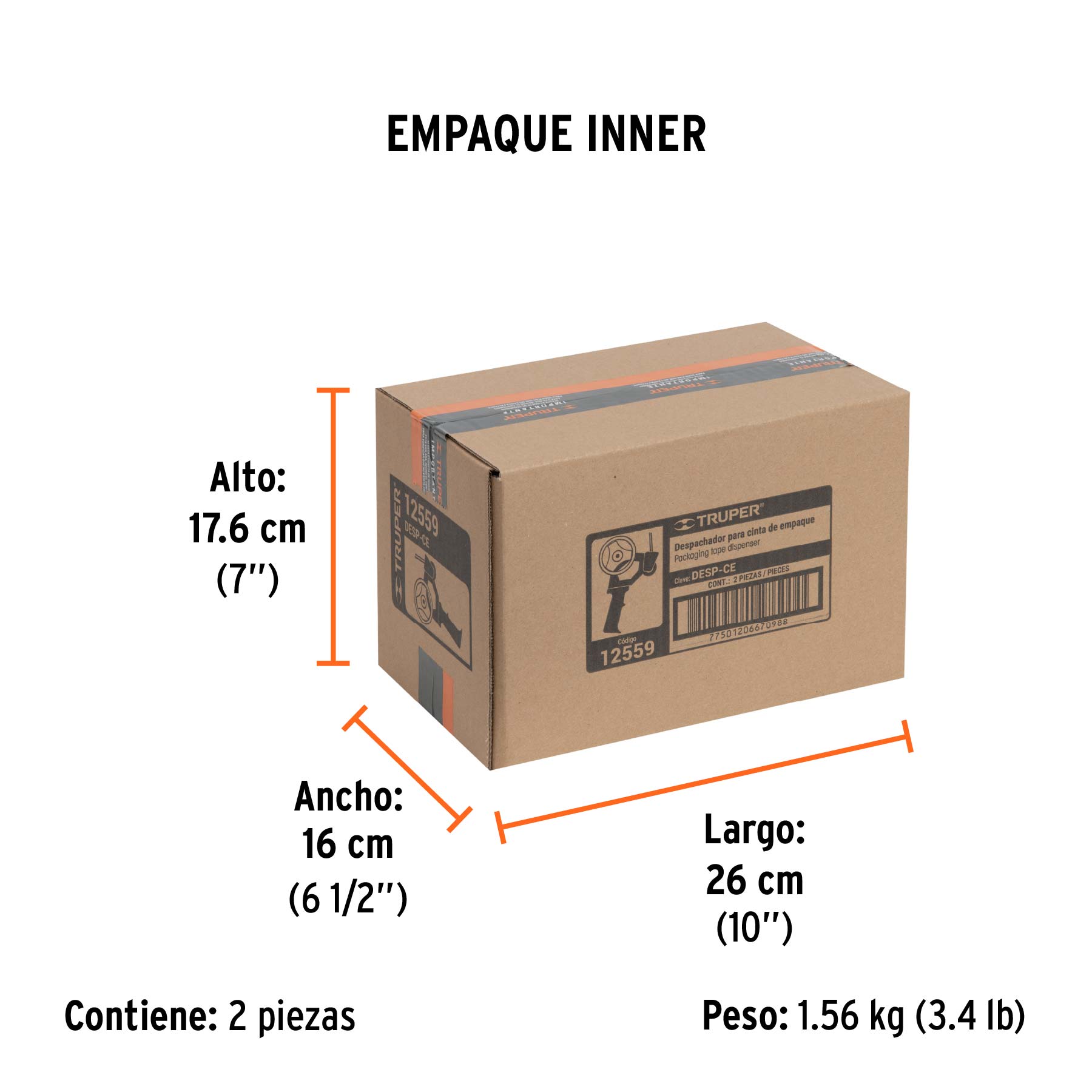 Despachador de cinta empaque, TRUPER - Empaque