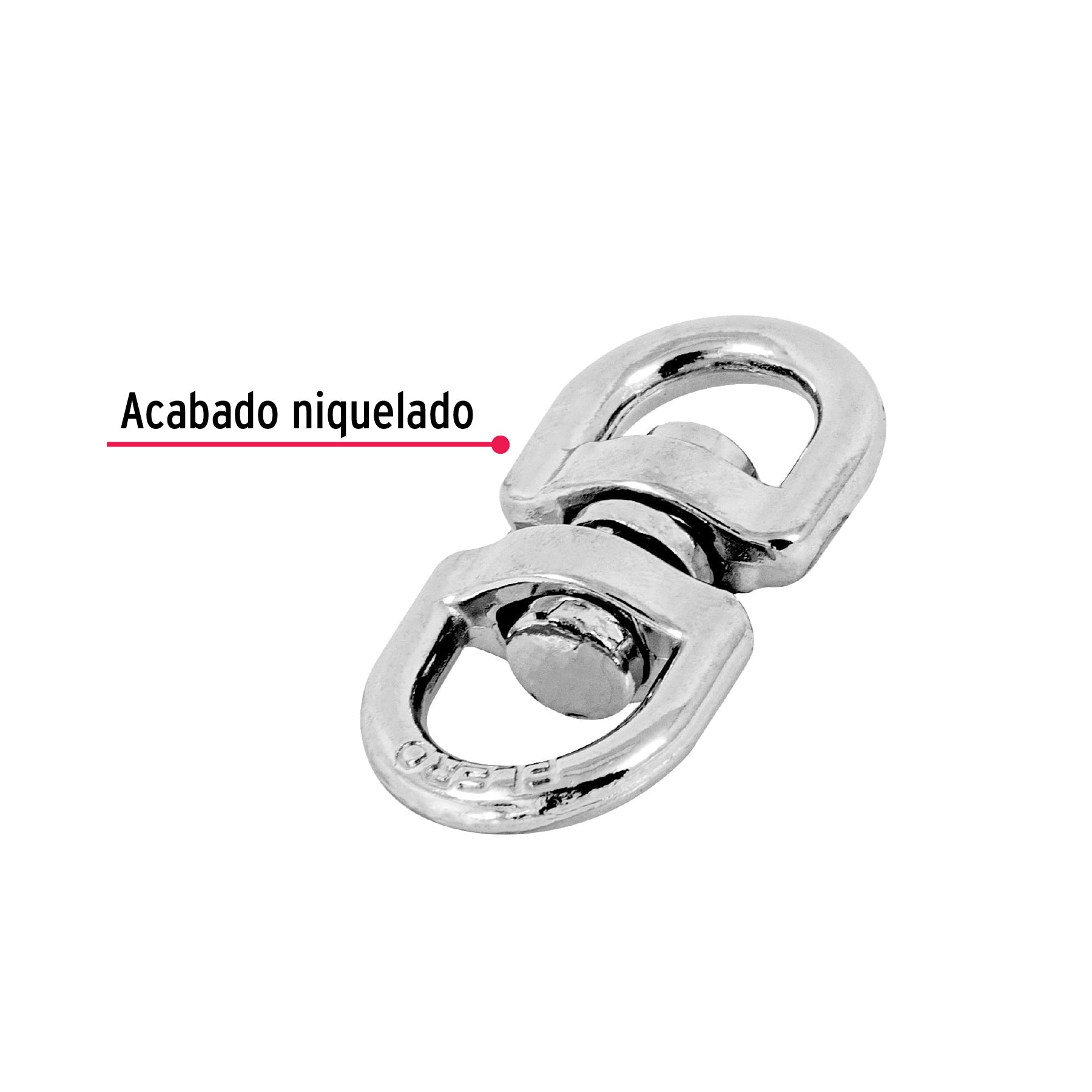 Destorcedor metálico de 1/8", FIERO