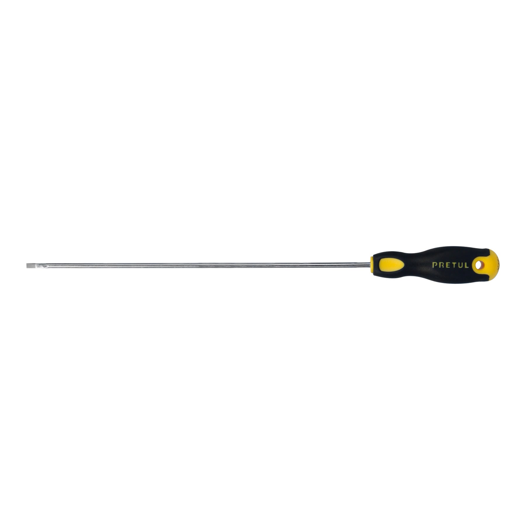 Desarmador cabinet 1/8 x 8" mango Comfort Grip, PRETUL