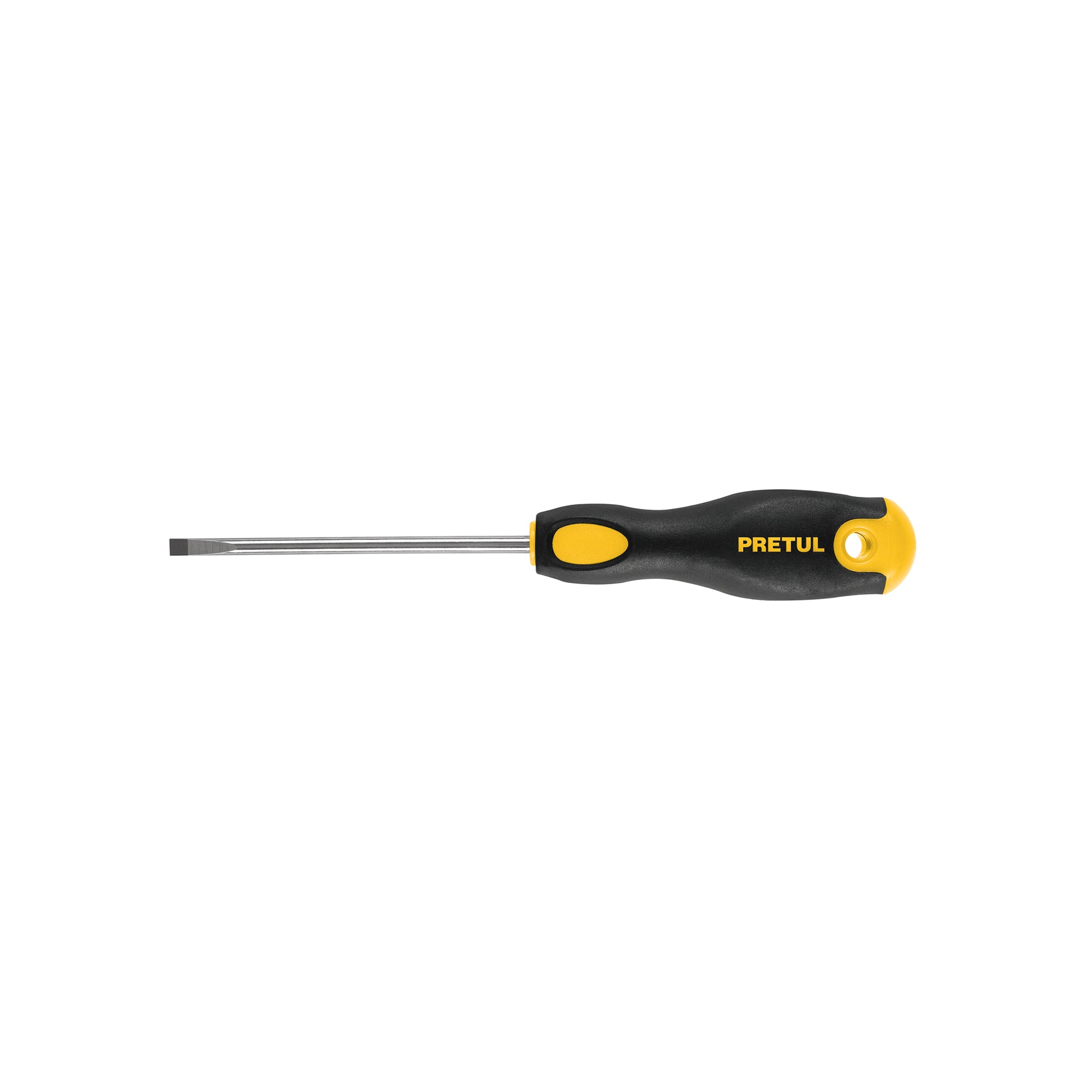 Desarmador cabinet 3/16 x 4" mango Comfort Grip, PRETUL