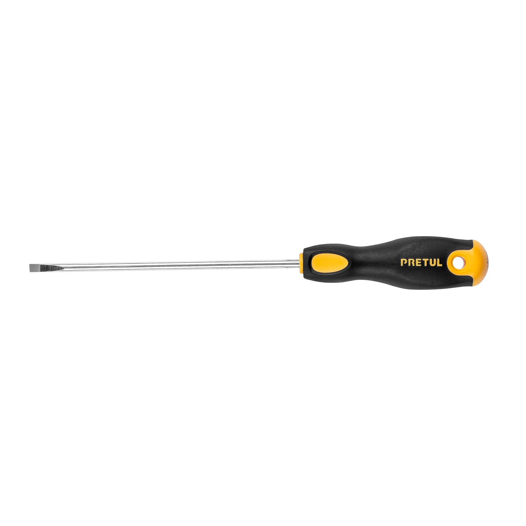 Desarmador cabinet 3/16 x 6" mango Comfort Grip, PRETUL