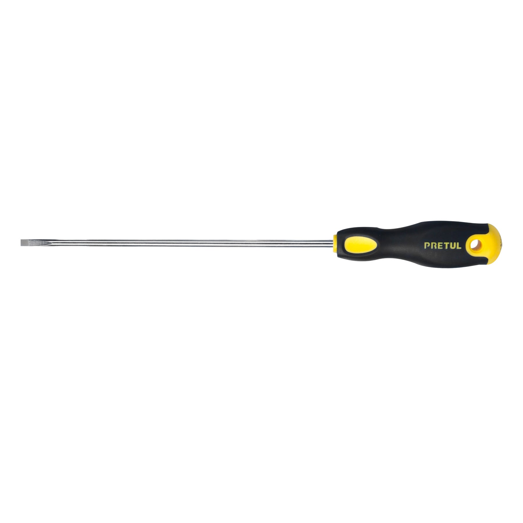 Desarmador cabinet 3/16 x 8" mango Comfort Grip, PRETUL