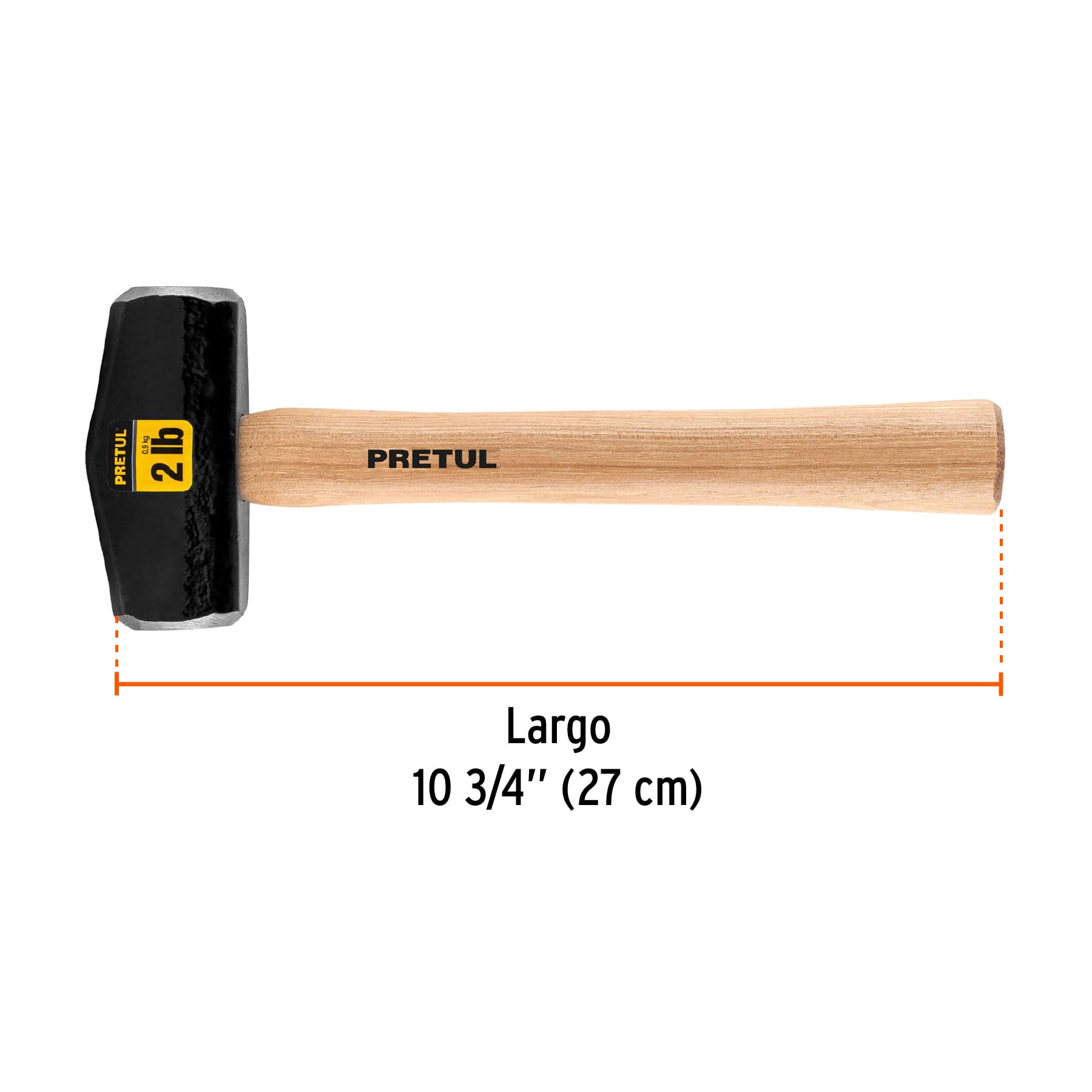 Marro tipo Nevada 2 lbs. mango 10-3/4", PRETUL