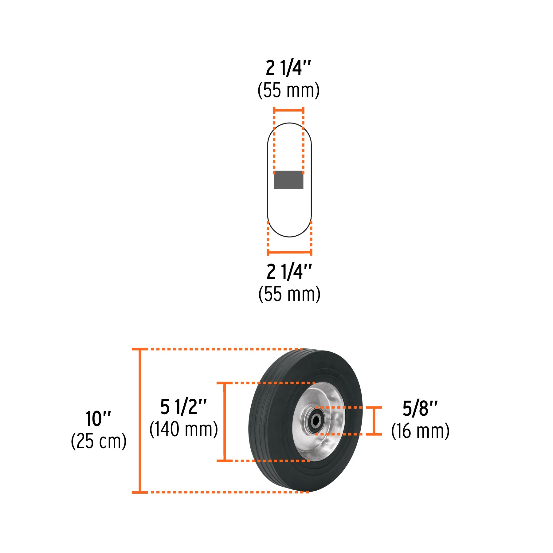 Diablo de carga de aluminio con base abatible 250 kg, TRUPER