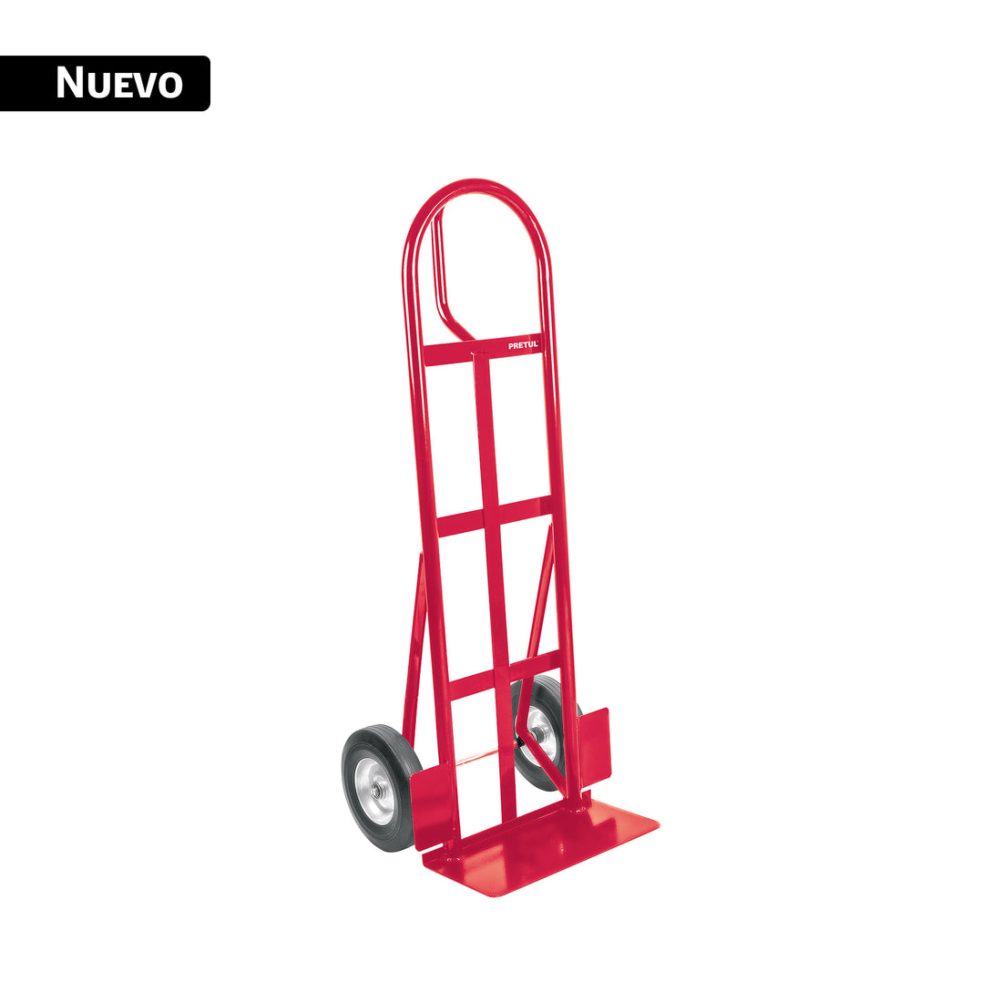 Diablo de carga de 370 kg, ruedas de hule sólido, asa "D"