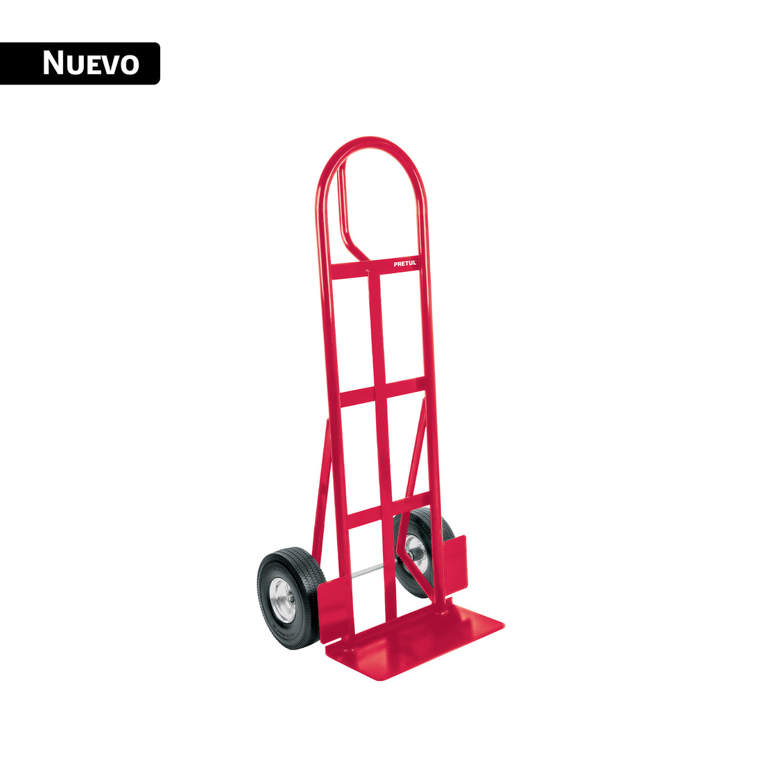 Diablo de carga de 370 kg, ruedas imponchables PU, asa "D"