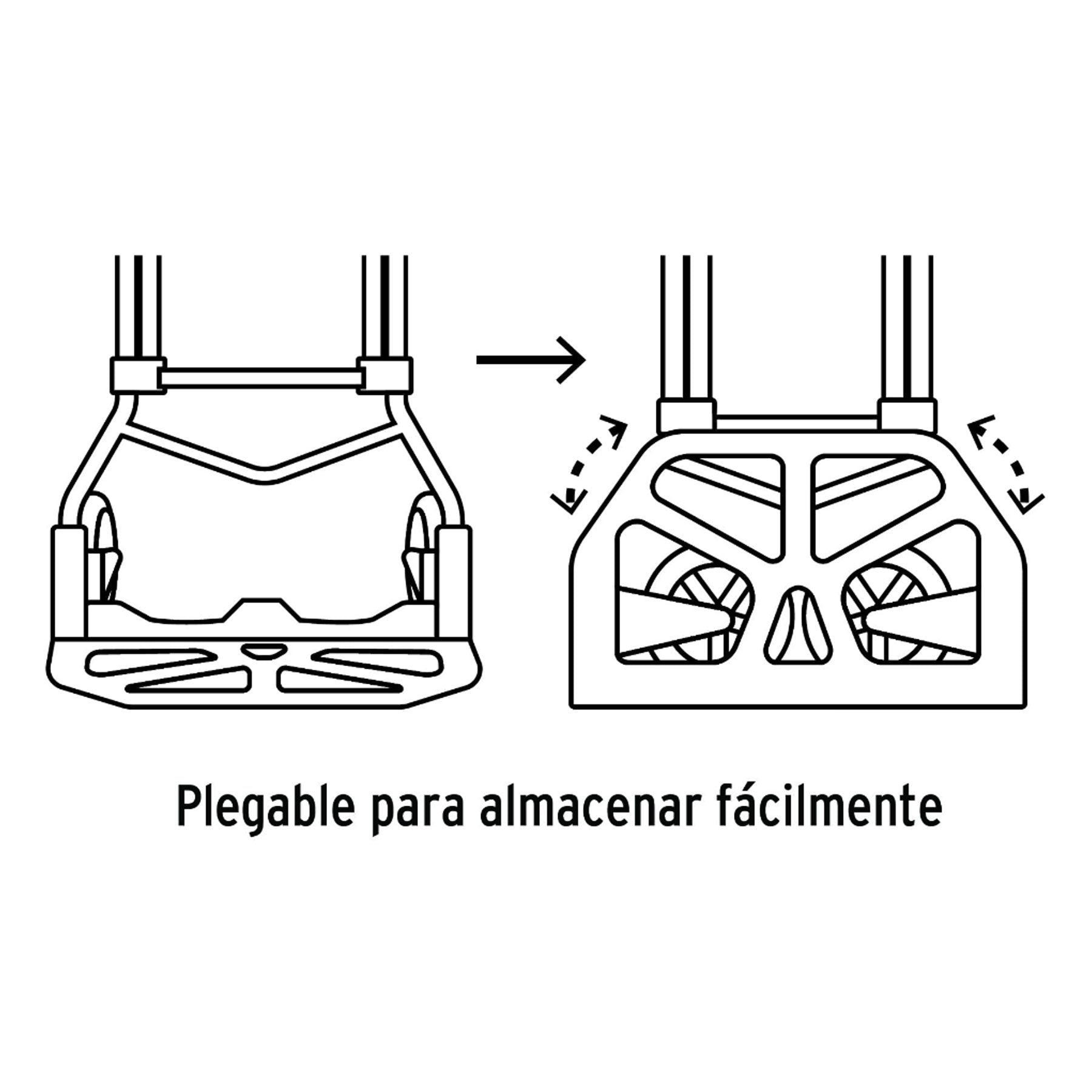 Diablo de carga, plegable de acero, 60 kg, PRETUL
