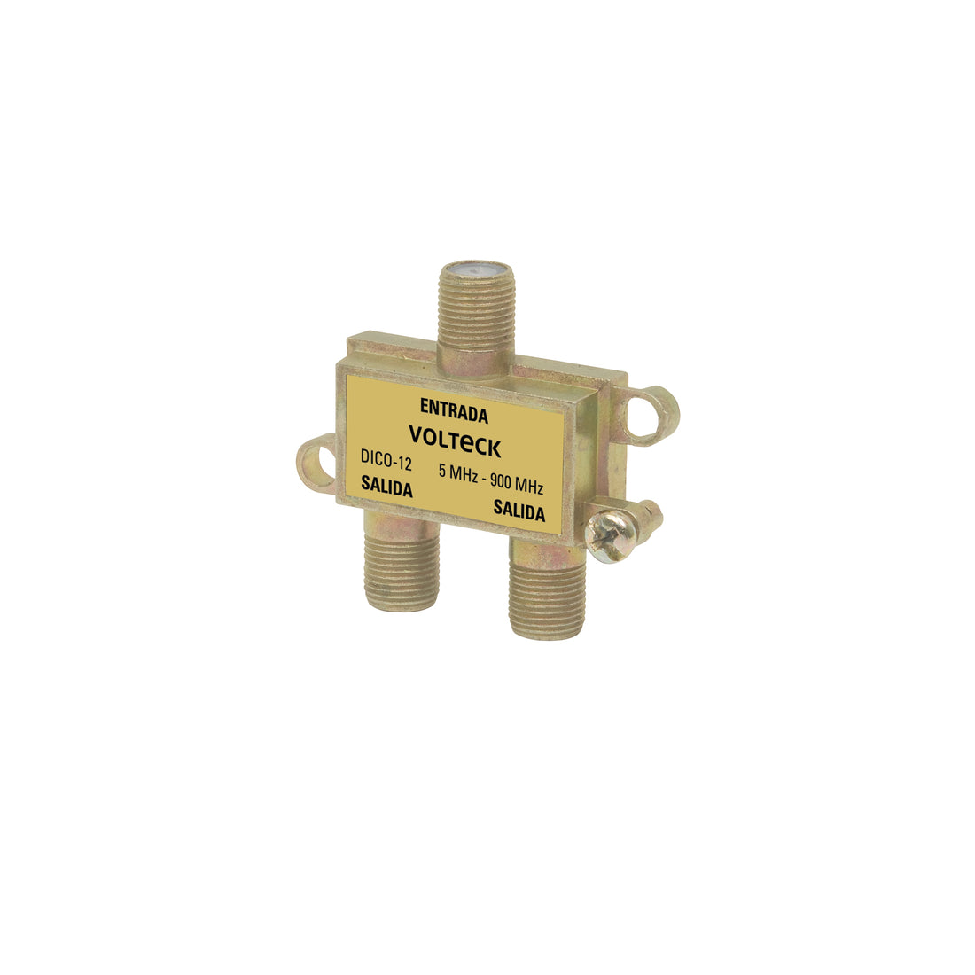 Divisor coaxial de 1 entrada y 2 salidas, VOLTECK