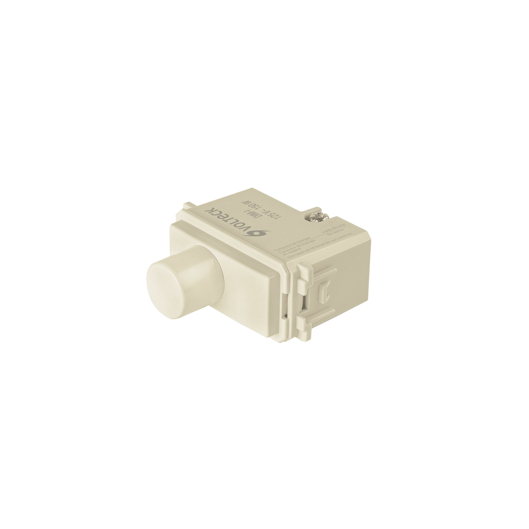 Dimmer giratorio, línea Italiana, marfil, VOLTECK