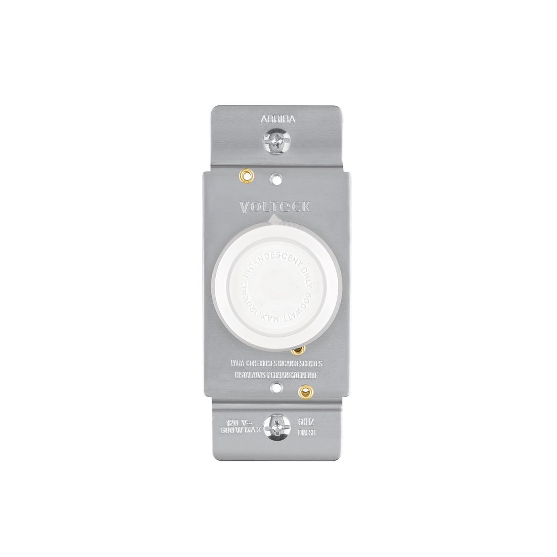 Atenuador de luz giratorio, Standard, blanco, VOLTECK