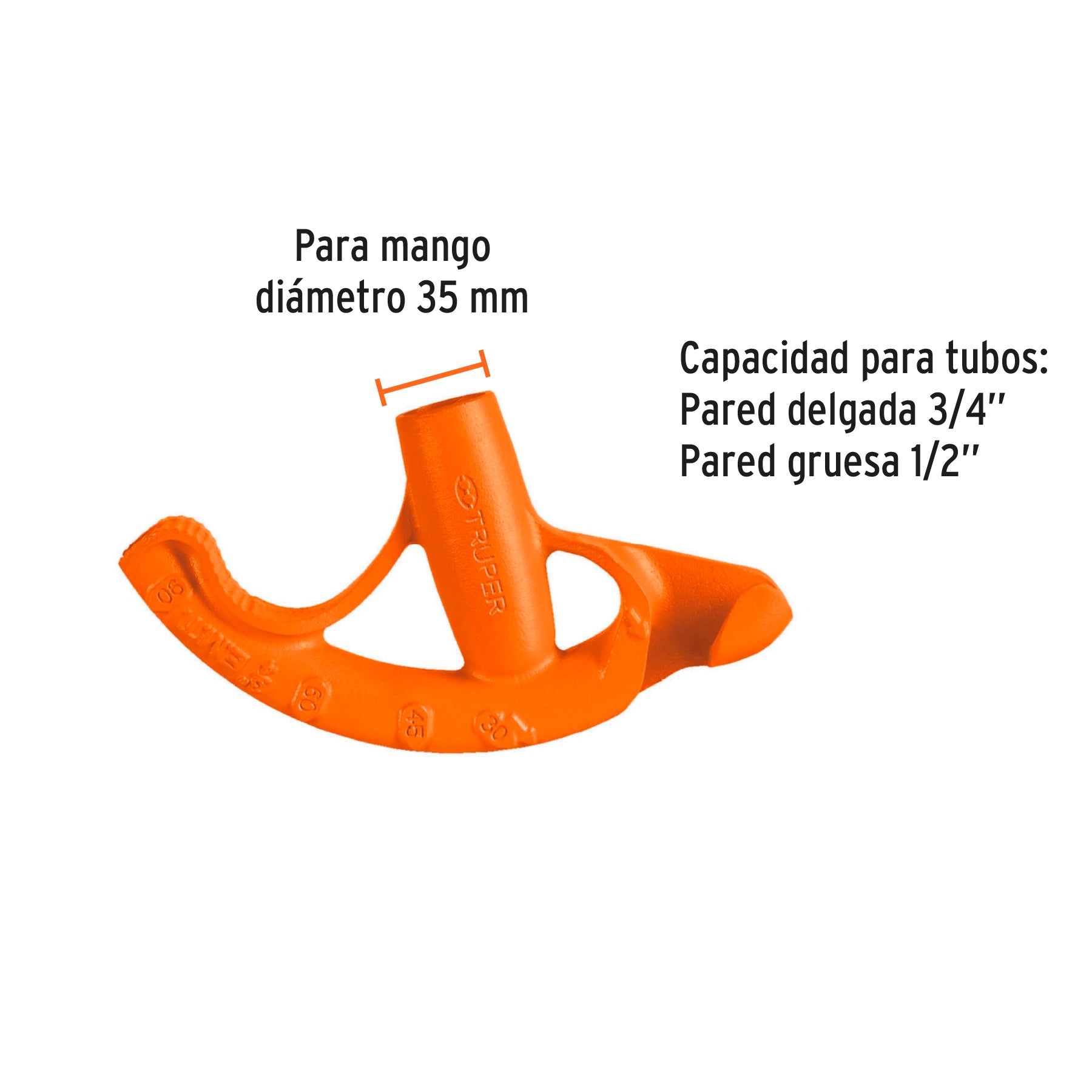Doblador de tubo conduit 3/4", TRUPER
