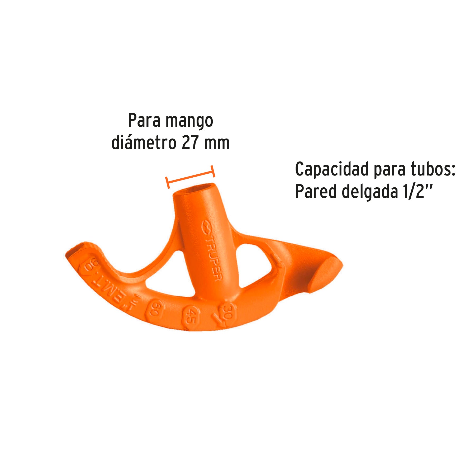 Doblador de tubo conduit 1/2", TRUPER