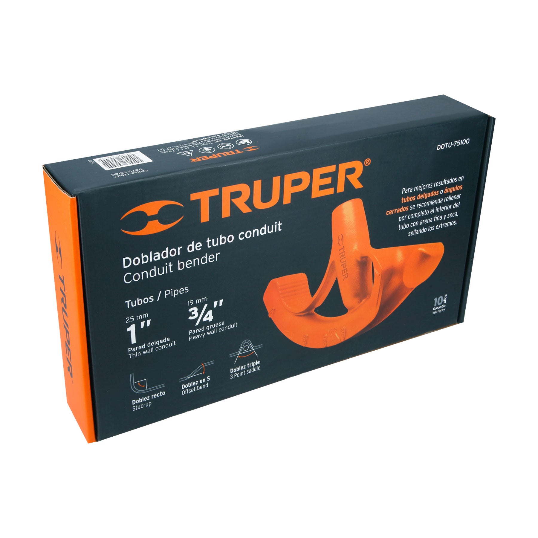 Doblador de tubo conduit 1", TRUPER