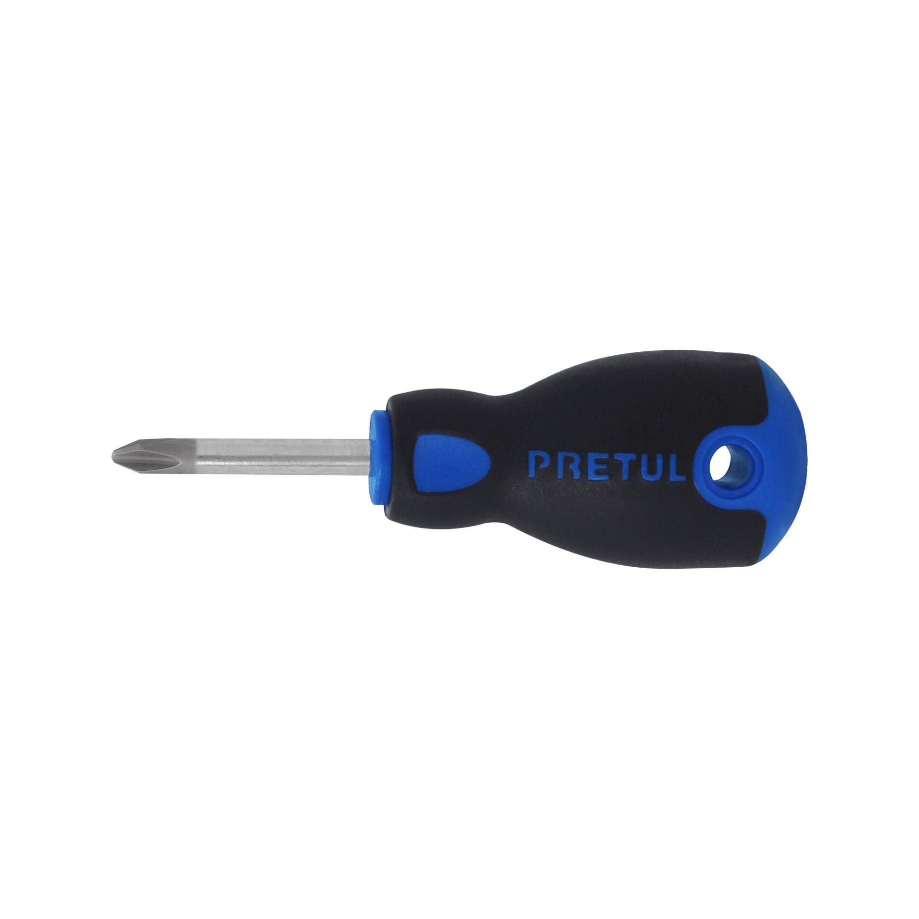 Desarmador de cruz 1/4" x 1-1/2" mango Comfort Grip, PRETUL