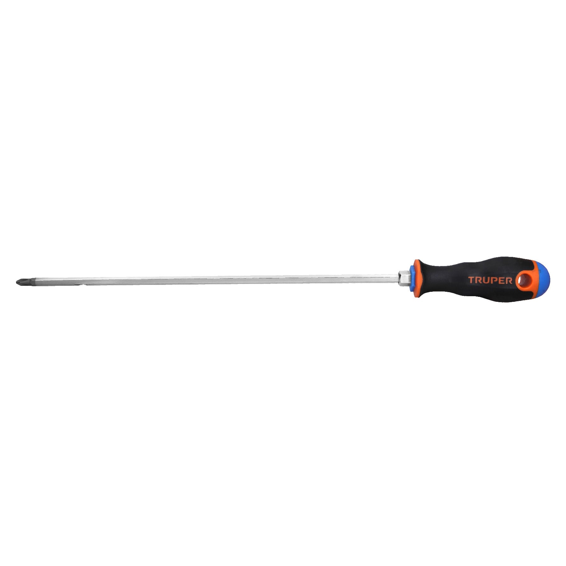Desarmador de cruz 1/4" x 12" mango Comfort Grip, TRUPER