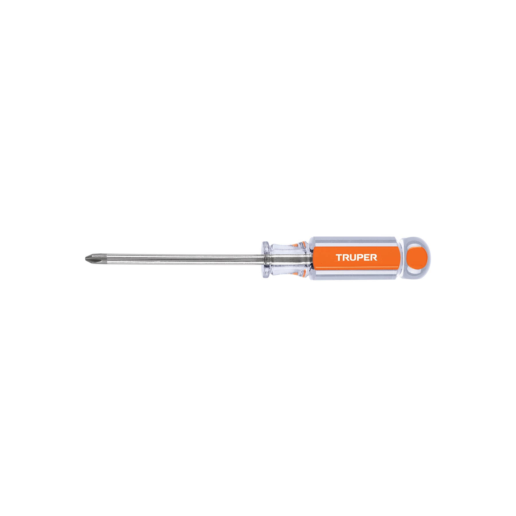 Desarmador de cruz 1/4" x 4" mango de acetato, TRUPER