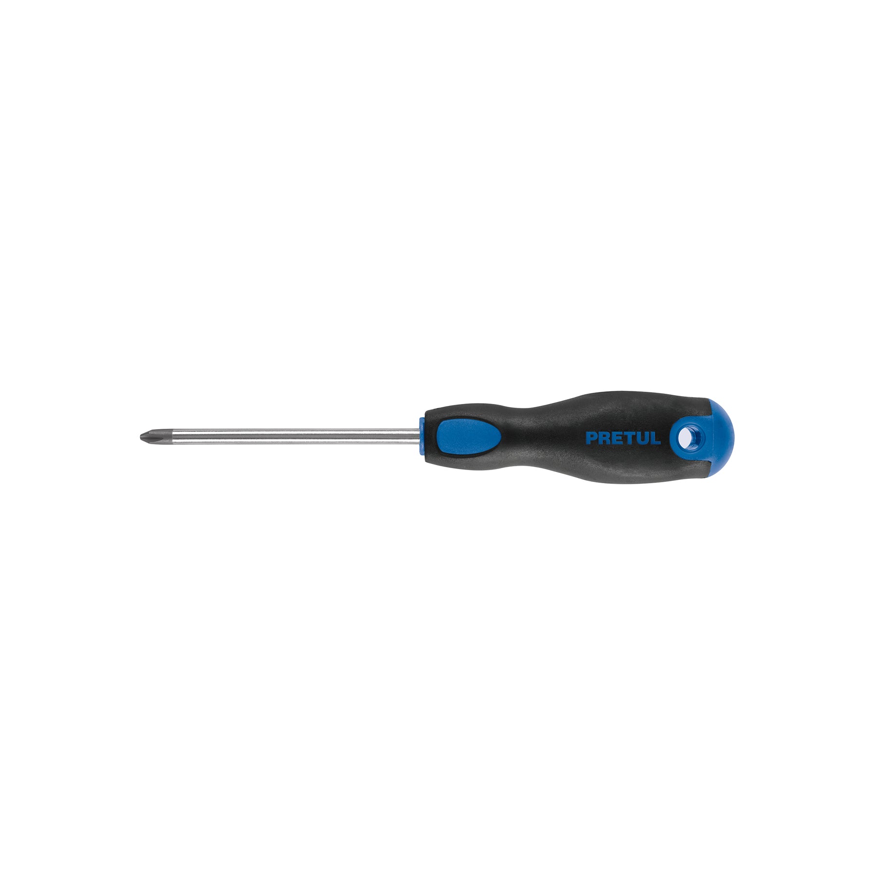 Desarmador de cruz 1/4" x 4" mango Comfort Grip, PRETUL