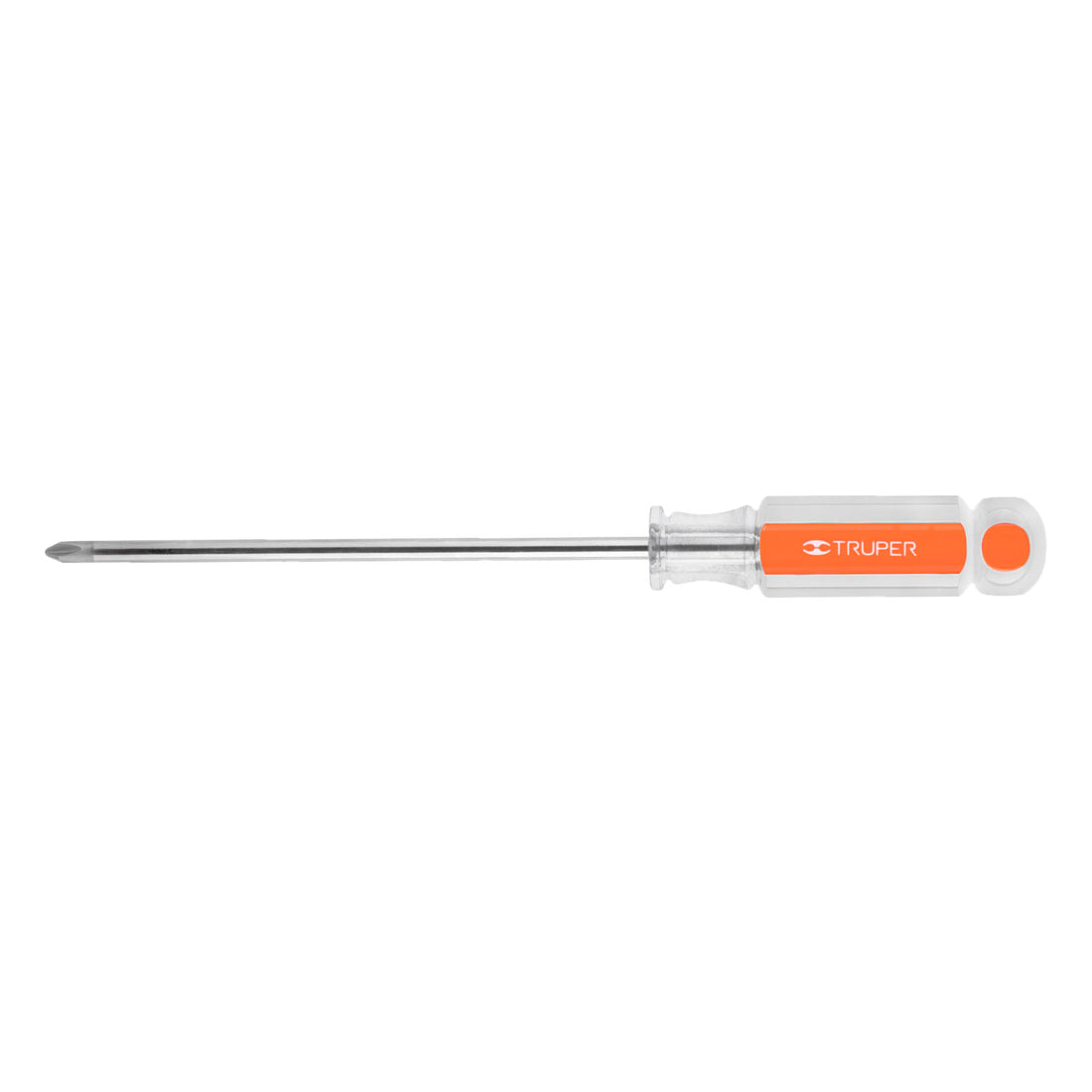 Desarmador de cruz 1/4" x 6" mango de acetato, TRUPER