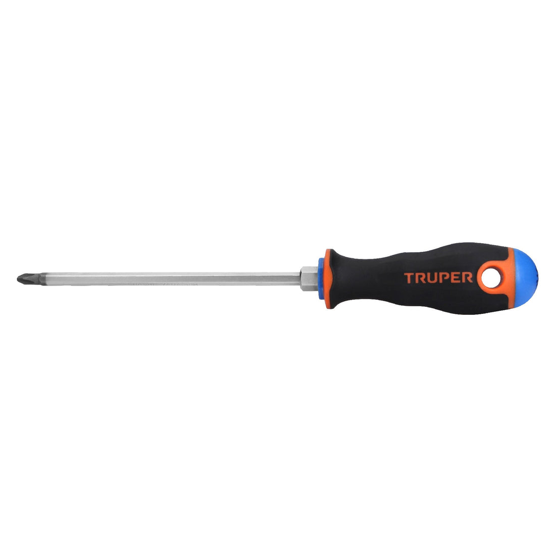 Desarmador de cruz 1/4" x 6" mango Comfort Grip, TRUPER
