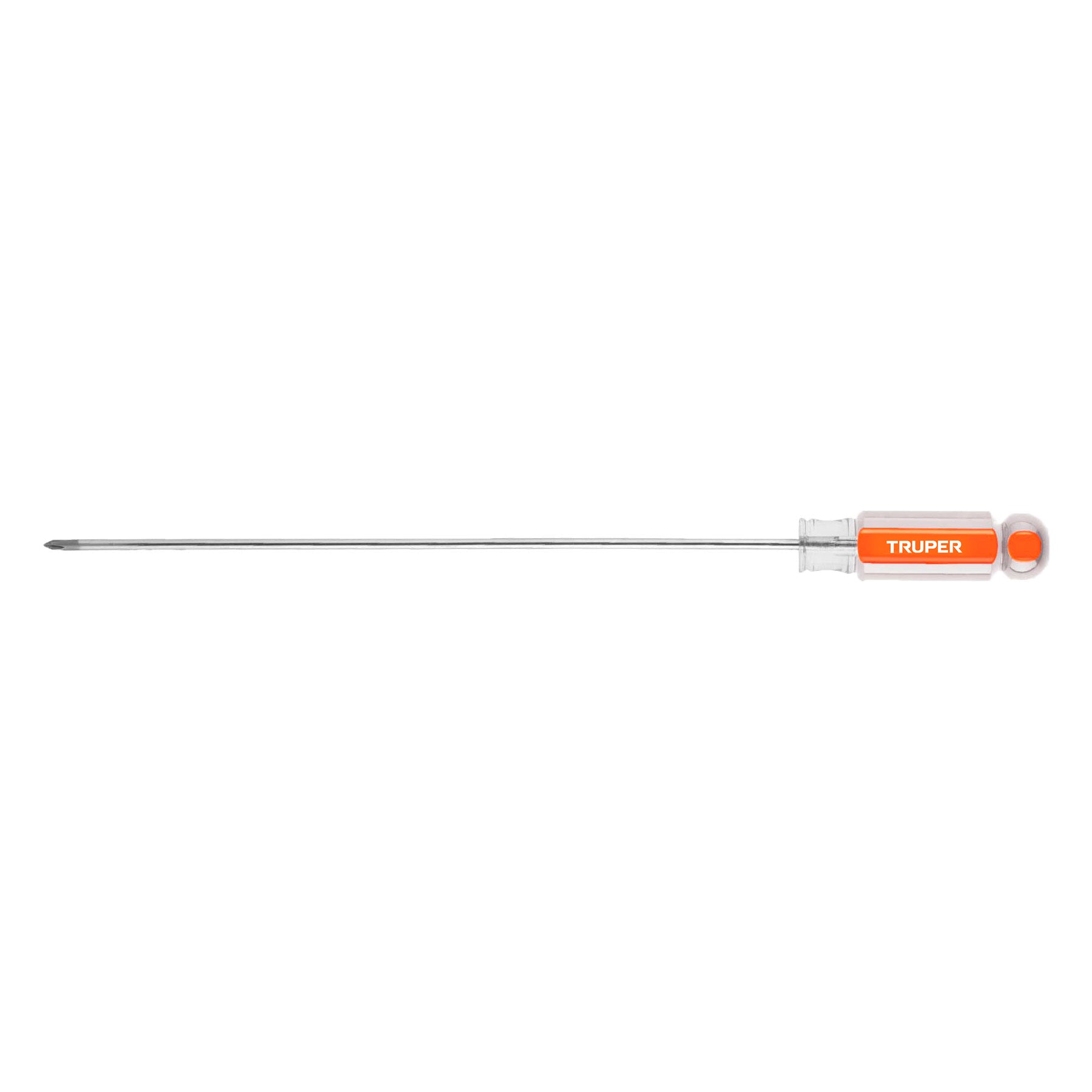 Desarmador de cruz 1/8" x 8" mango de acetato, TRUPER