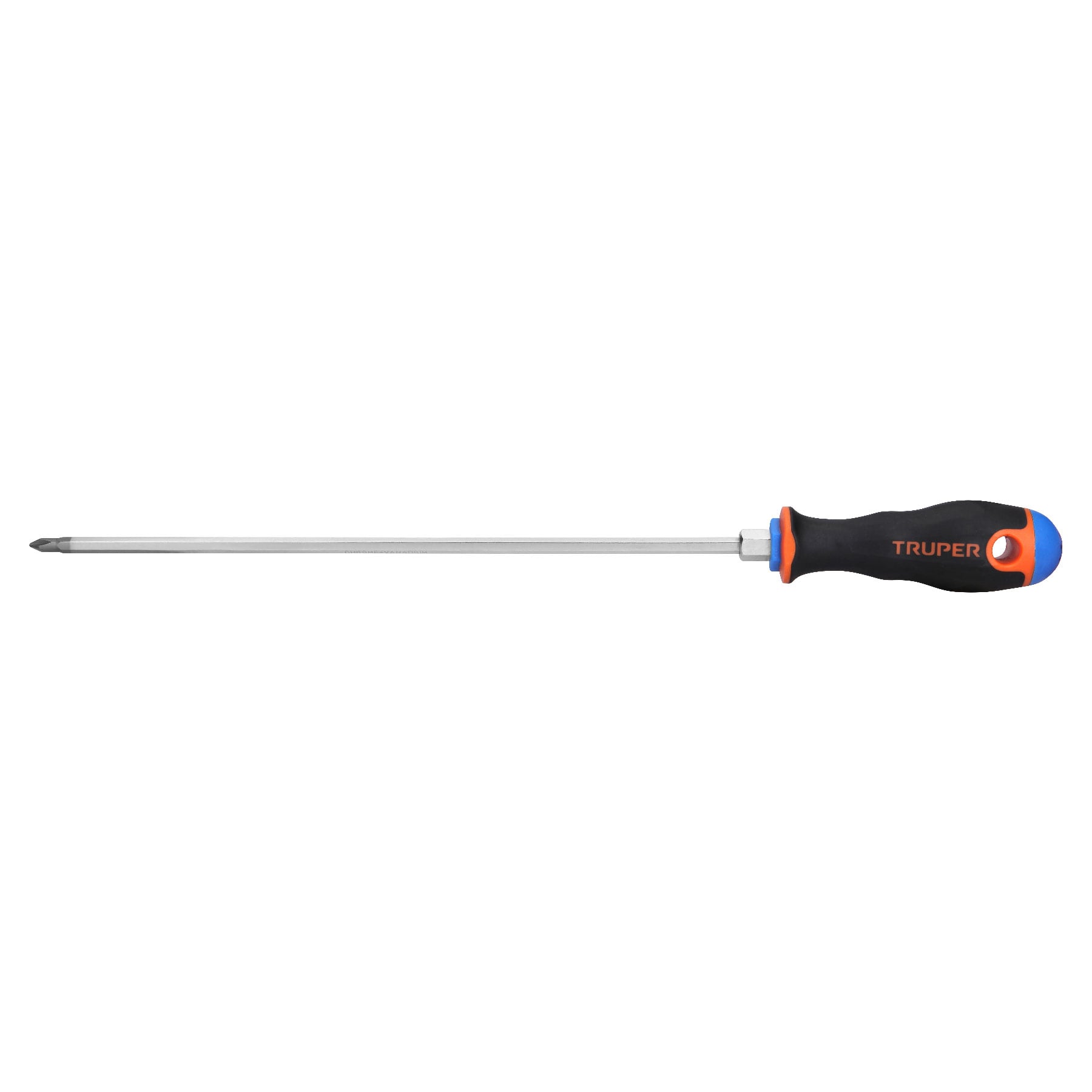 Desarmador de cruz 3/16" x 10" mango Comfort Grip, TRUPER