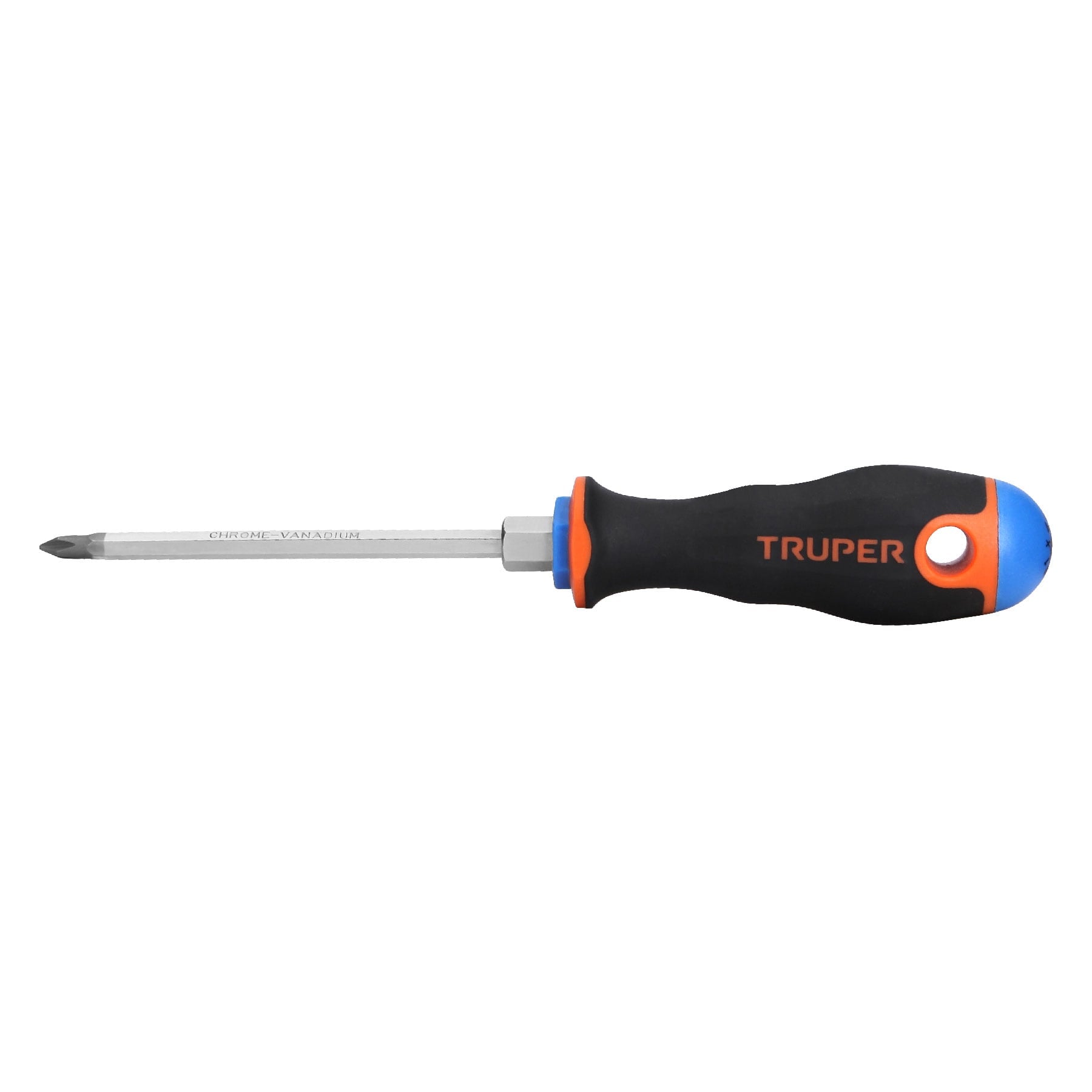 Desarmador de cruz 3/16" x 4" mango Comfort Grip, TRUPER
