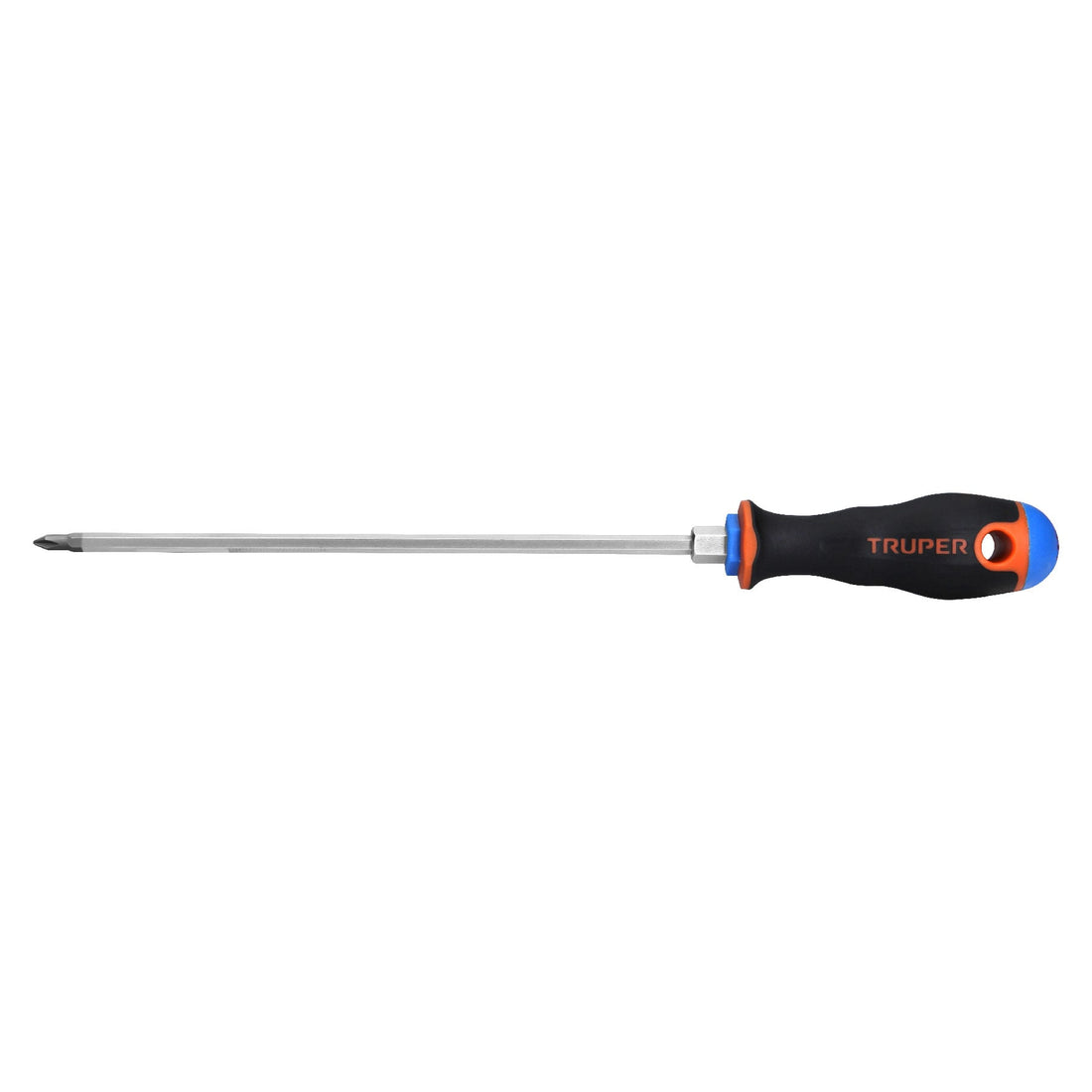 Desarmador de cruz 3/16" x 8" mango Comfort Grip, TRUPER