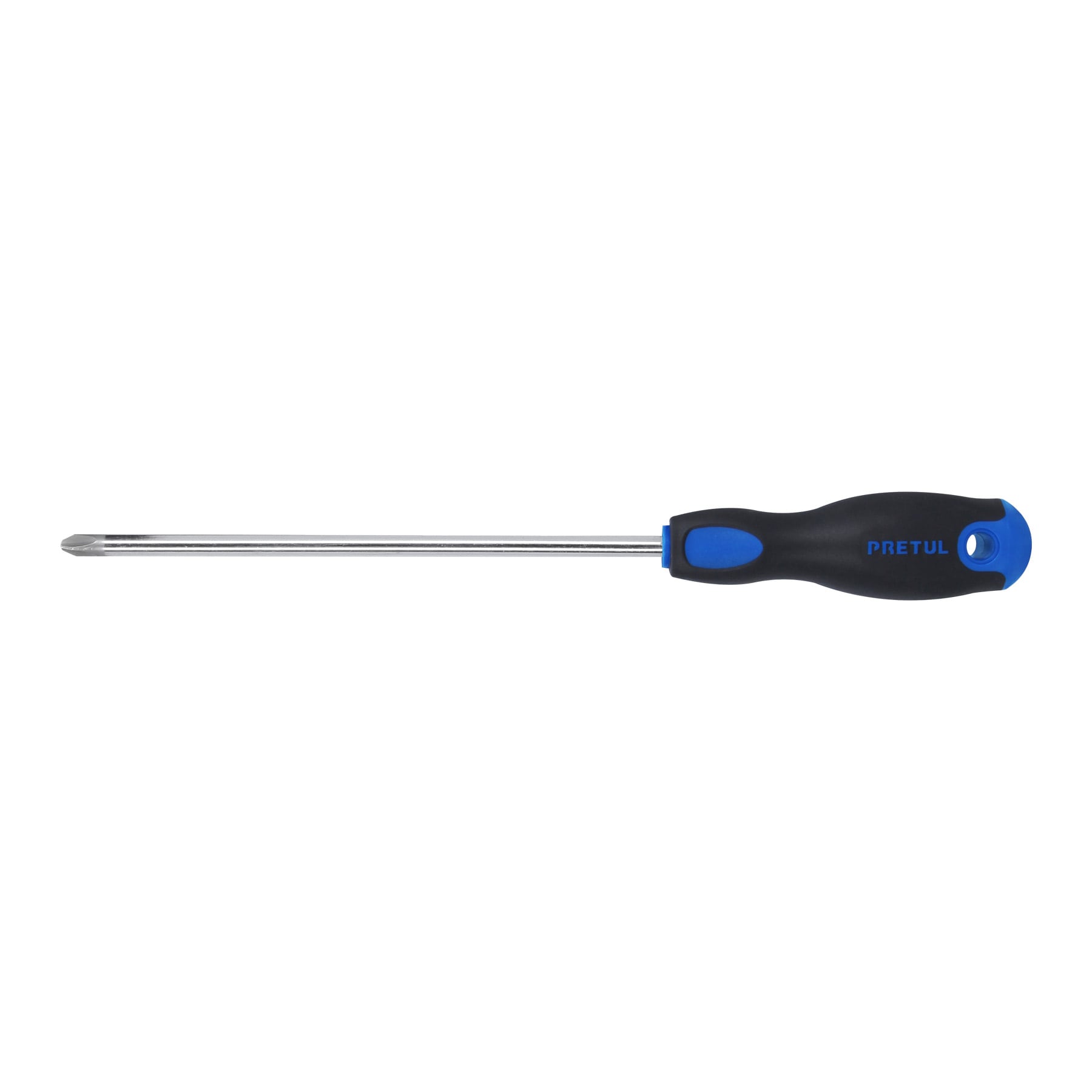 Desarmador de cruz 5/16" x 8" mango Comfort Grip, PRETUL
